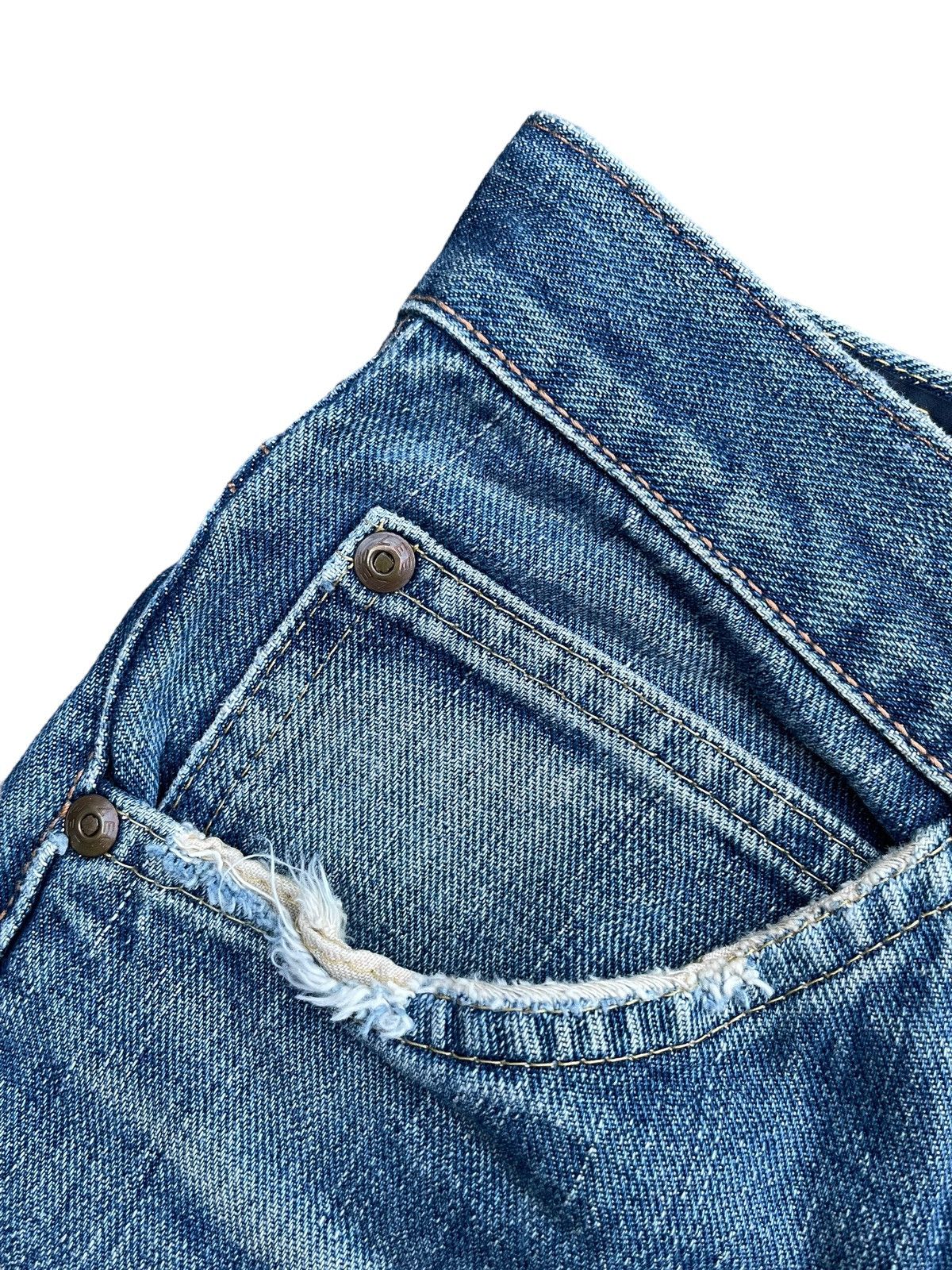 Lee × Vintage Vintage Lee Riders 101 Sanforized Union Made Distresed Size US 30 / EU 46 - 8 Thumbnail