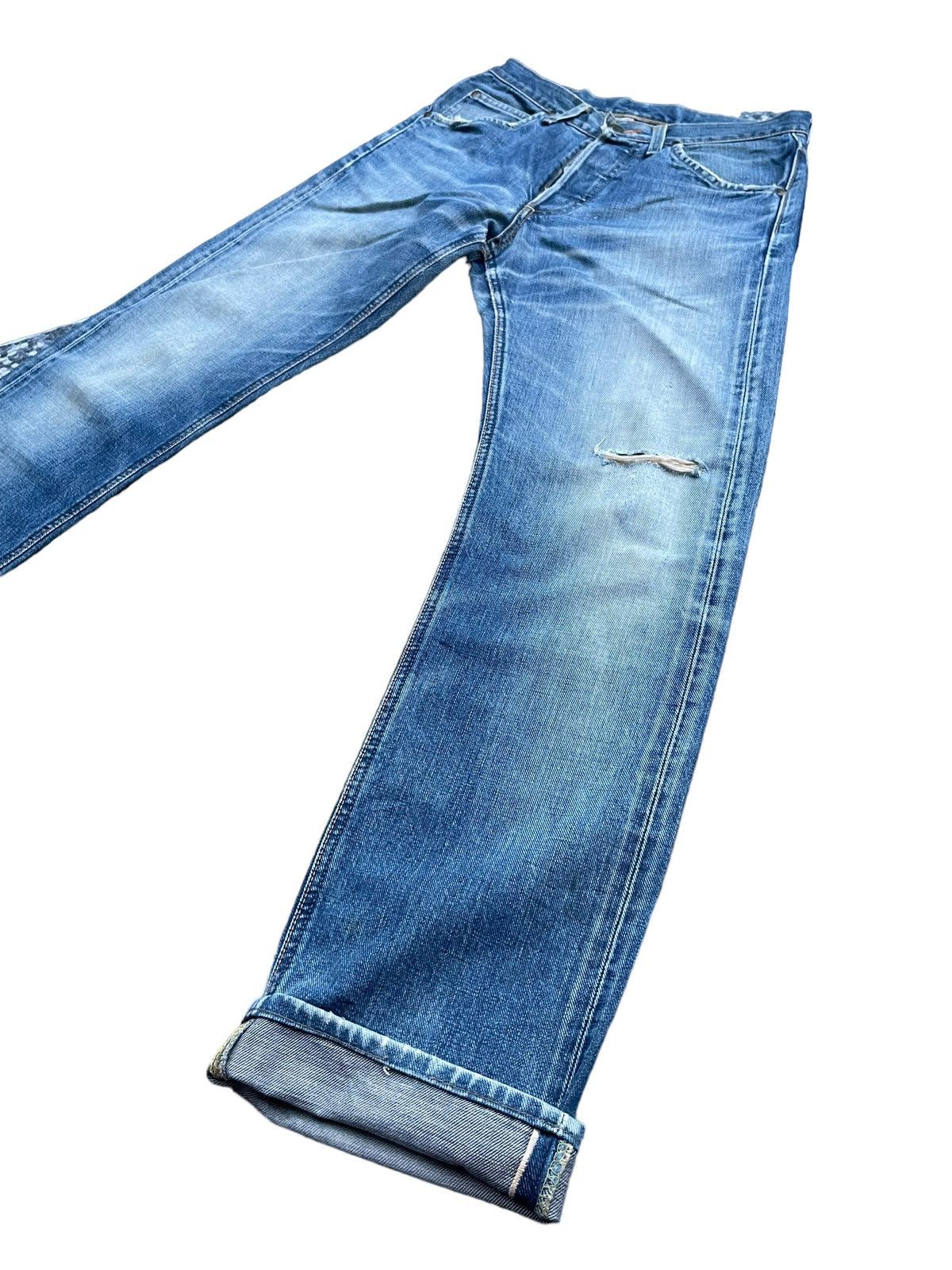 Lee × Vintage Vintage Lee Riders 101 Sanforized Union Made Distresed Size US 30 / EU 46 - 3 Thumbnail
