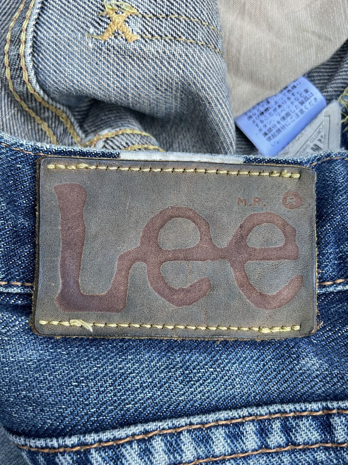 Lee × Vintage Vintage Lee Riders 101 Sanforized Union Made Distresed Size US 30 / EU 46 - 18 Thumbnail