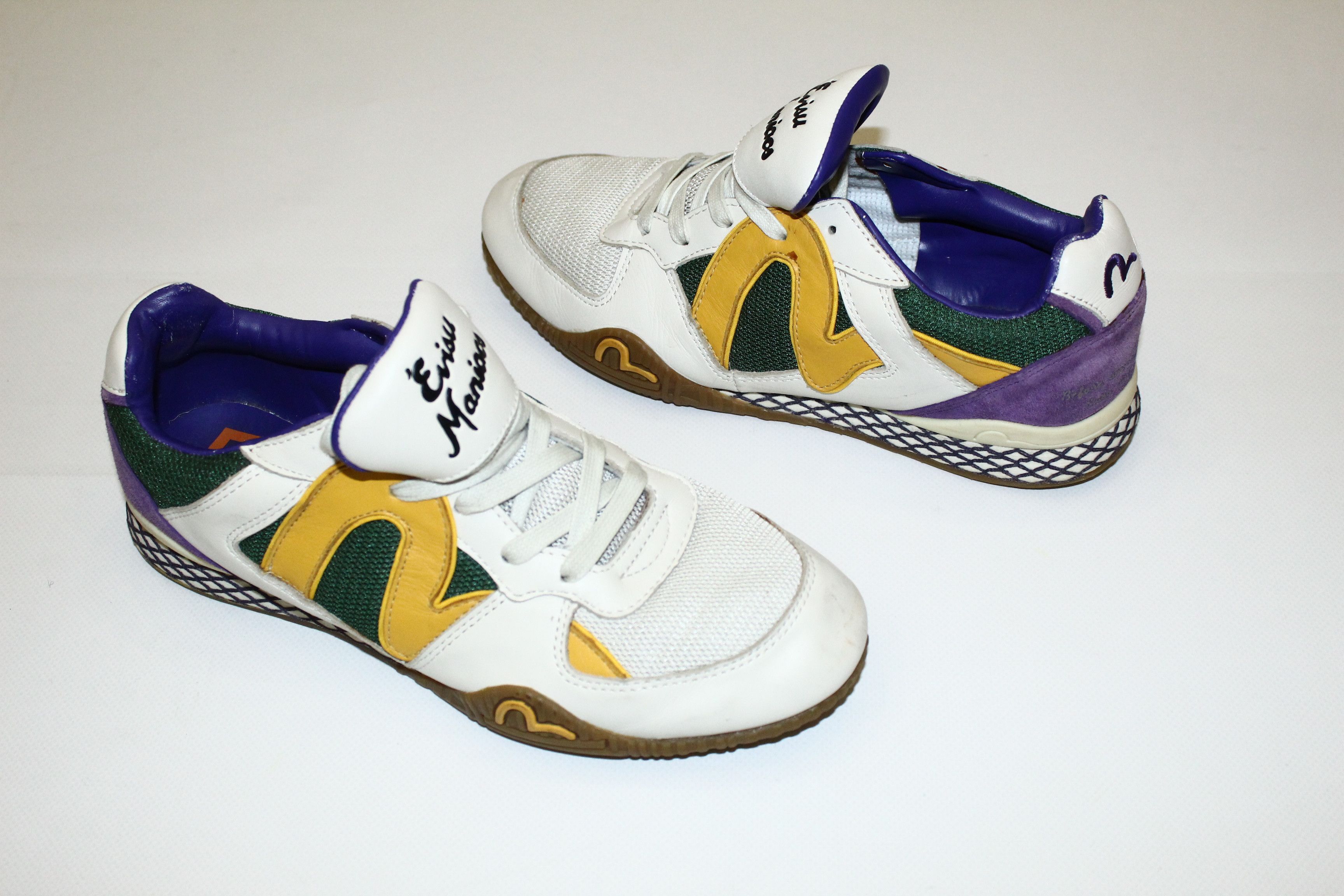 RARE! Vintage Evisu Maniacs Leather Sneakers, image size:3456x2304