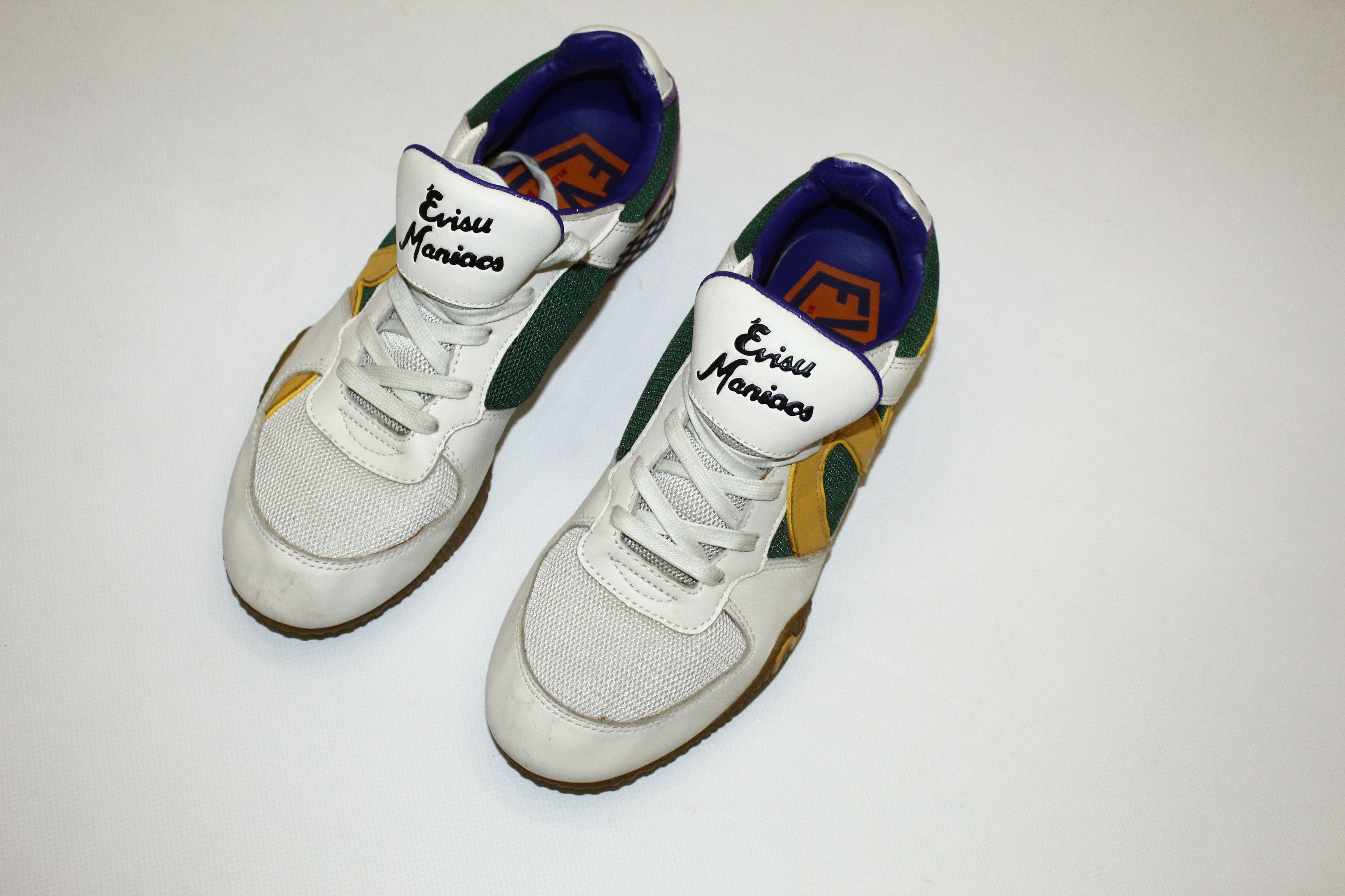 RARE! Vintage Evisu Maniacs Leather Sneakers, image size:3456x2304