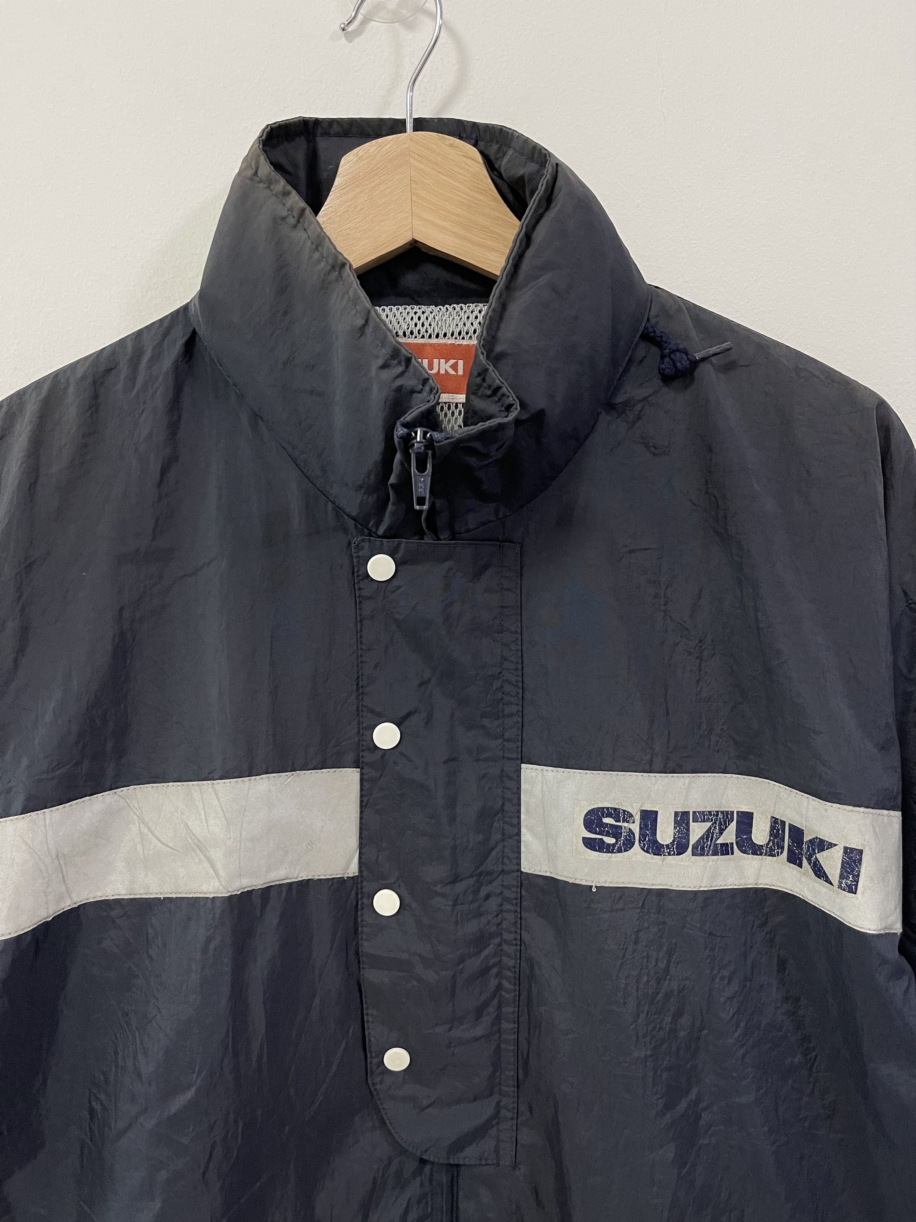 Sports Specialties × Vintage Vintage Suzuki Racing Team Distressed Light Jacket Size US L / EU 52-54 / 3 - 2 Thumbnail