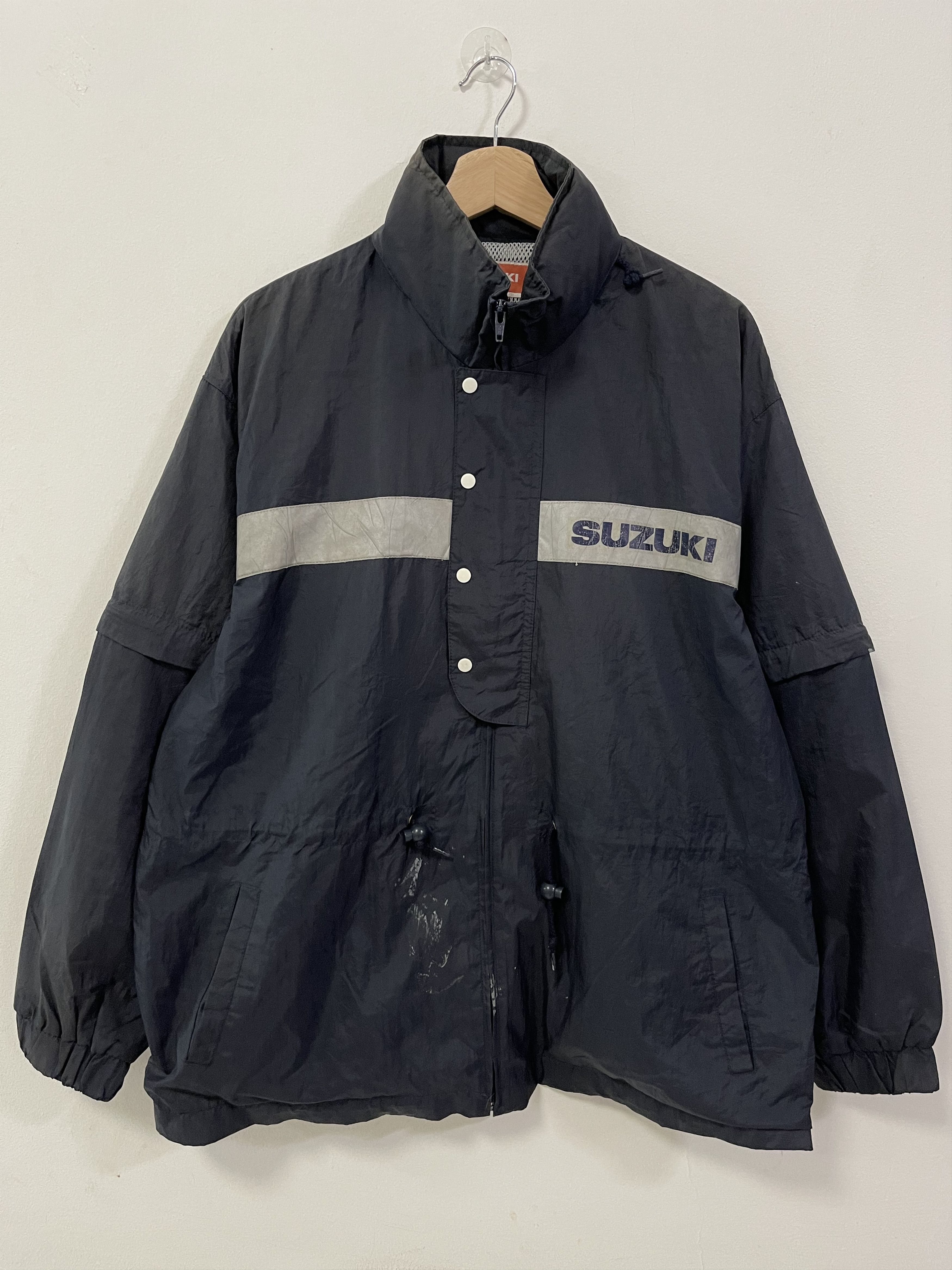 Sports Specialties × Vintage Vintage Suzuki Racing Team Distressed Light Jacket Size US L / EU 52-54 / 3 - 1 Thumbnail