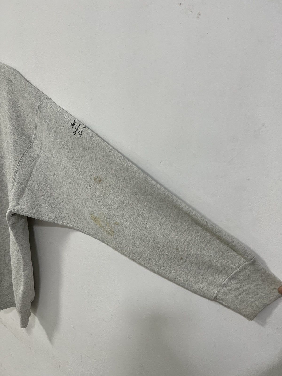 Fruit Of The Loom × Vintage Vintage 90s Silks Flag Design Distressed Sweatshirt Size US XXL / EU 58 / 5 - 6 Thumbnail