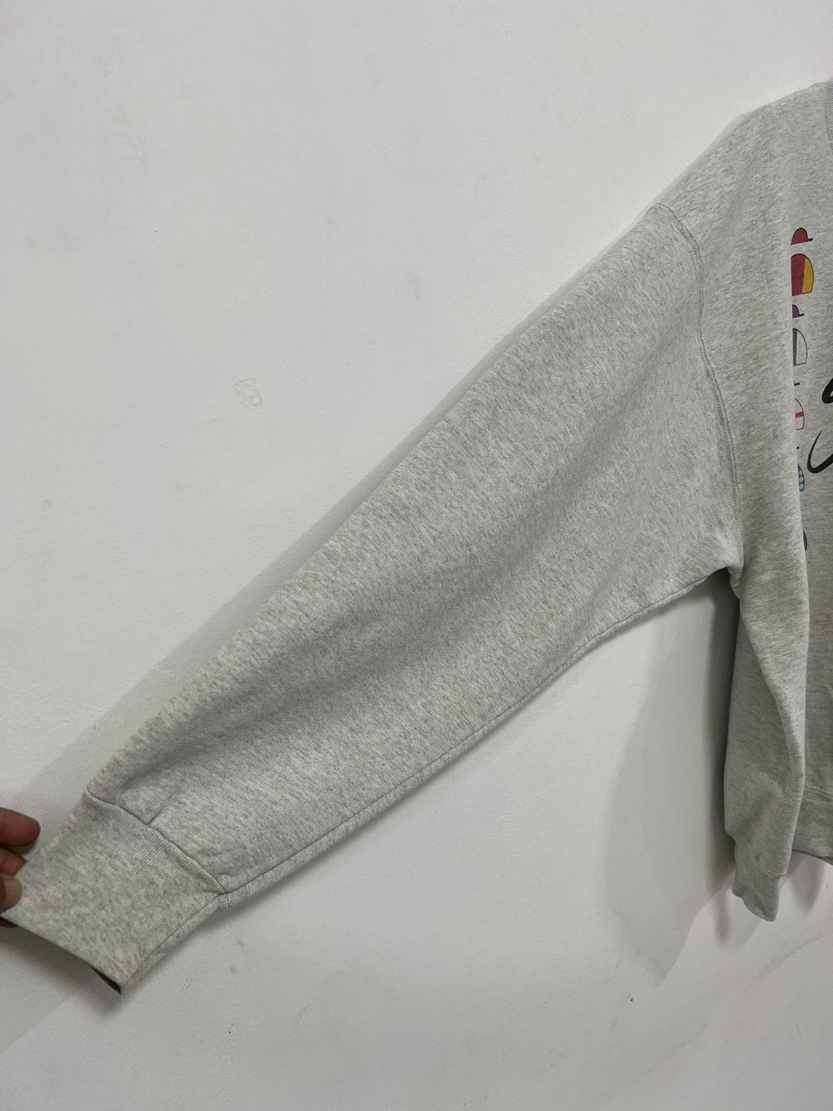 Fruit Of The Loom × Vintage Vintage 90s Silks Flag Design Distressed Sweatshirt Size US XXL / EU 58 / 5 - 8 Thumbnail