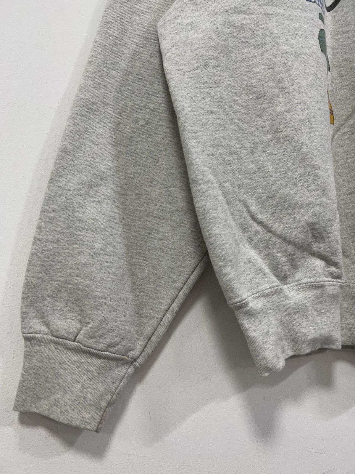Fruit Of The Loom × Vintage Vintage 90s Silks Flag Design Distressed Sweatshirt Size US XXL / EU 58 / 5 - 5 Thumbnail
