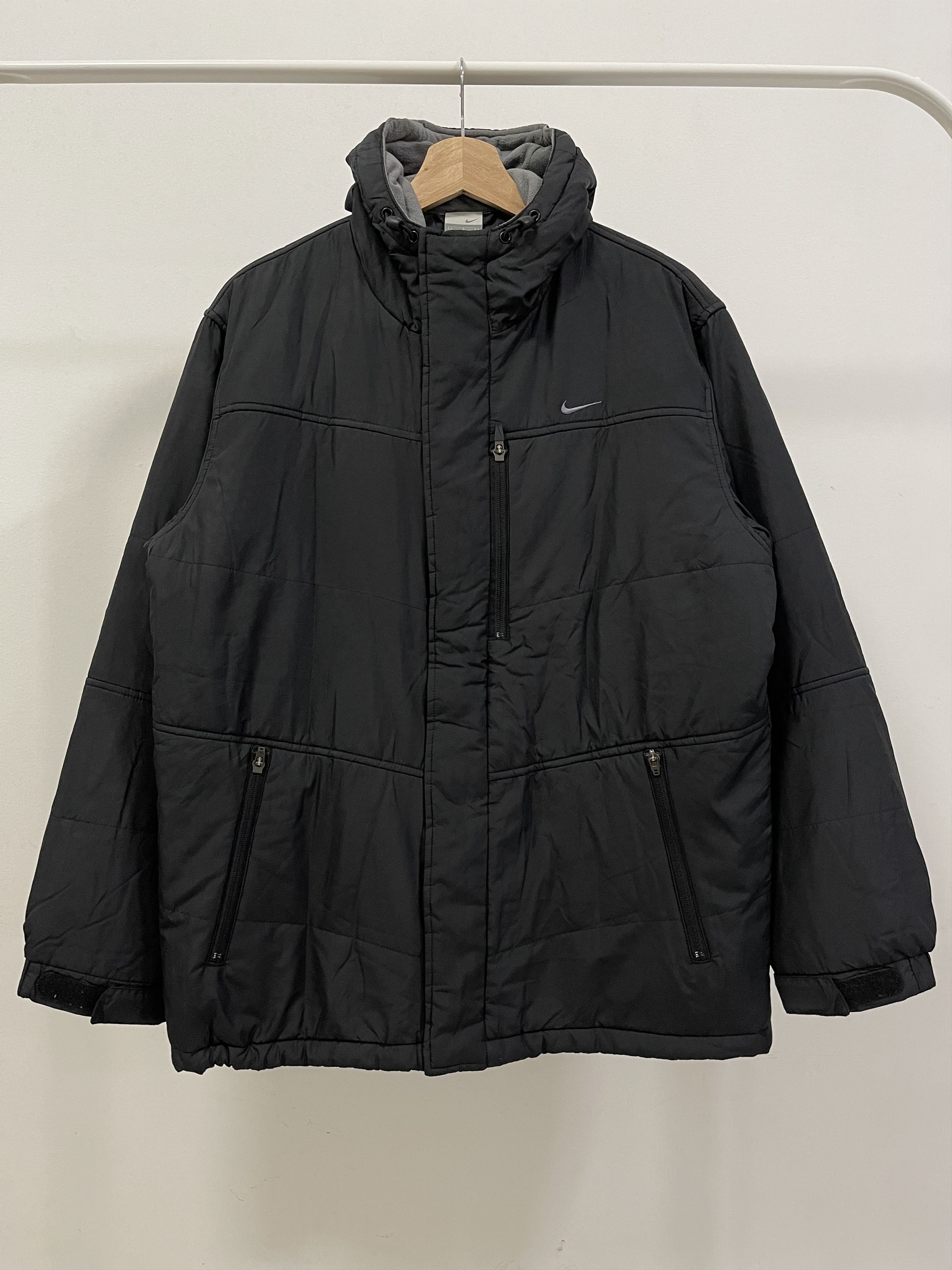 Nike × Vintage Y2k Nike Swoosh Mini Logo Embroidery Primaloft Hoodie Size US M / EU 48-50 / 2 - 1 Thumbnail