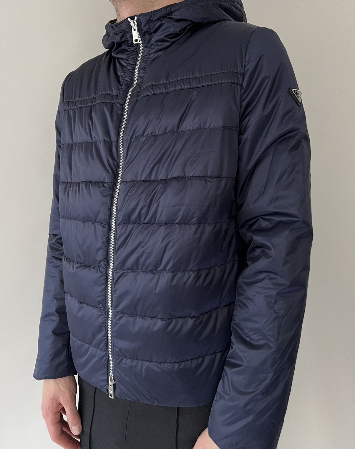 Prada Prada Padded Puffer Jacket with triangle logo on a side Size US M / EU 48-50 / 2 - 9 Thumbnail