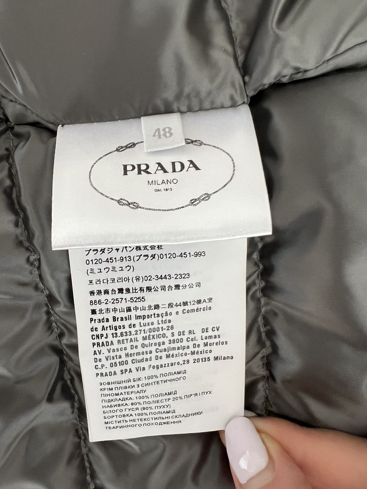 Prada Prada Padded Puffer Jacket with triangle logo on a side Size US M / EU 48-50 / 2 - 5 Thumbnail
