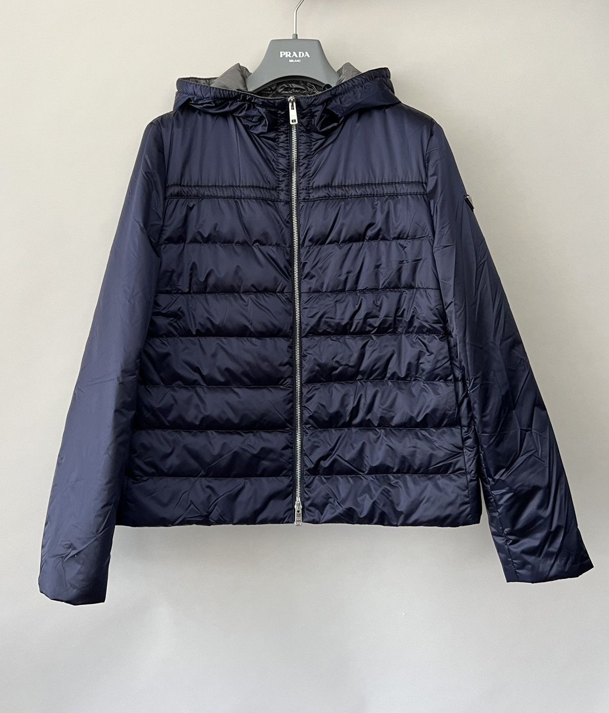 Prada Prada Padded Puffer Jacket with triangle logo on a side Size US M / EU 48-50 / 2 - 1 Thumbnail