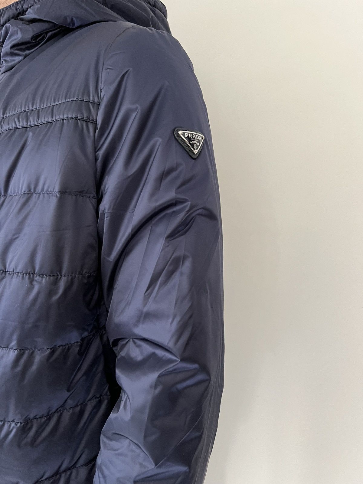 Prada Prada Padded Puffer Jacket with triangle logo on a side Size US M / EU 48-50 / 2 - 10 Thumbnail