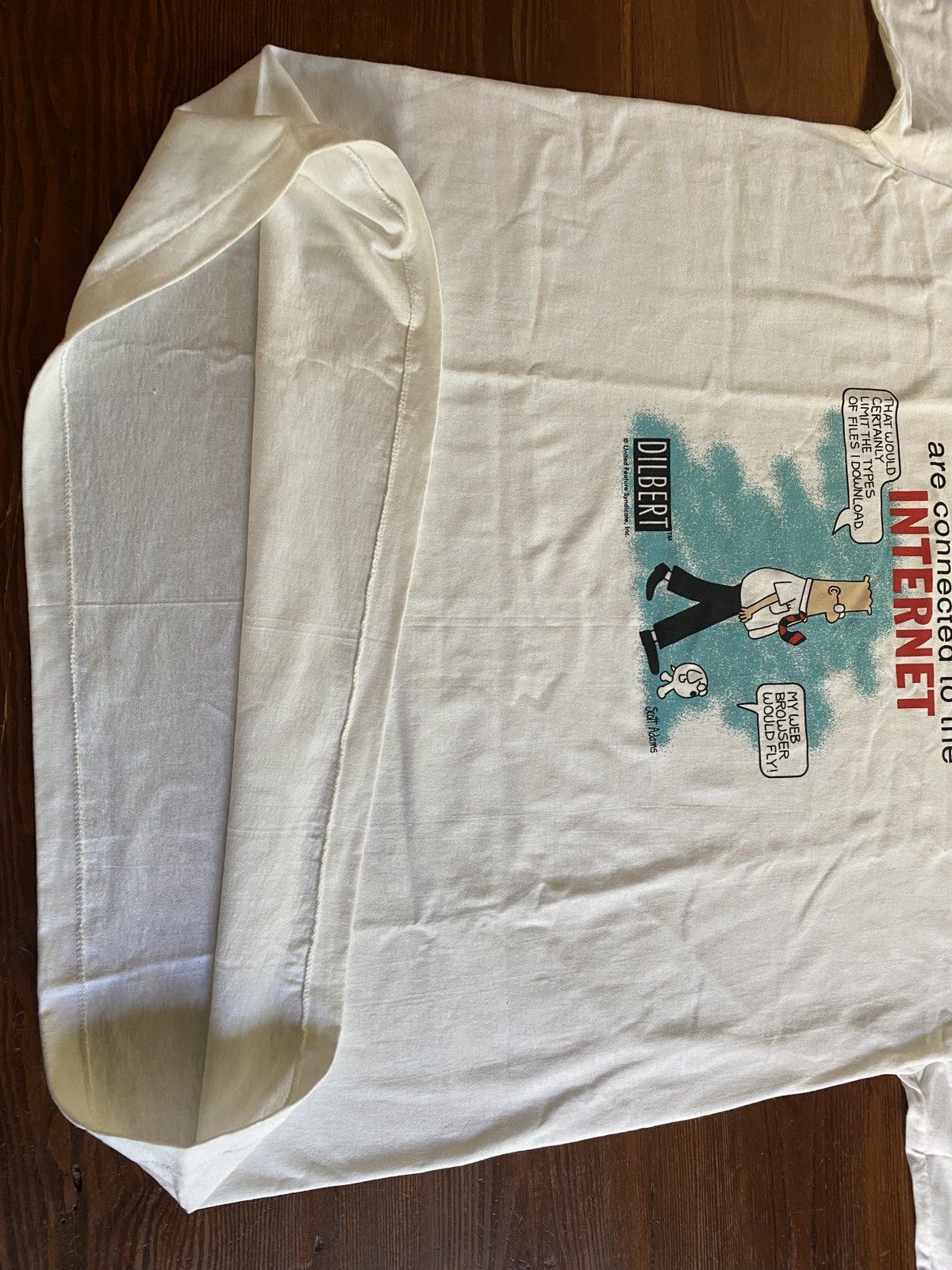 Vintage Vintage 90’s Dilbert God Is Internet Single Stitch Tee Size US XL / EU 56 / 4 - 10 Thumbnail