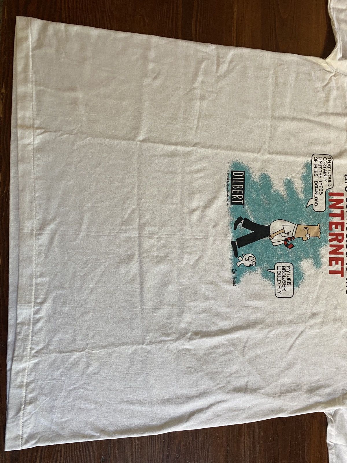 Vintage Vintage 90’s Dilbert God Is Internet Single Stitch Tee Size US XL / EU 56 / 4 - 9 Thumbnail