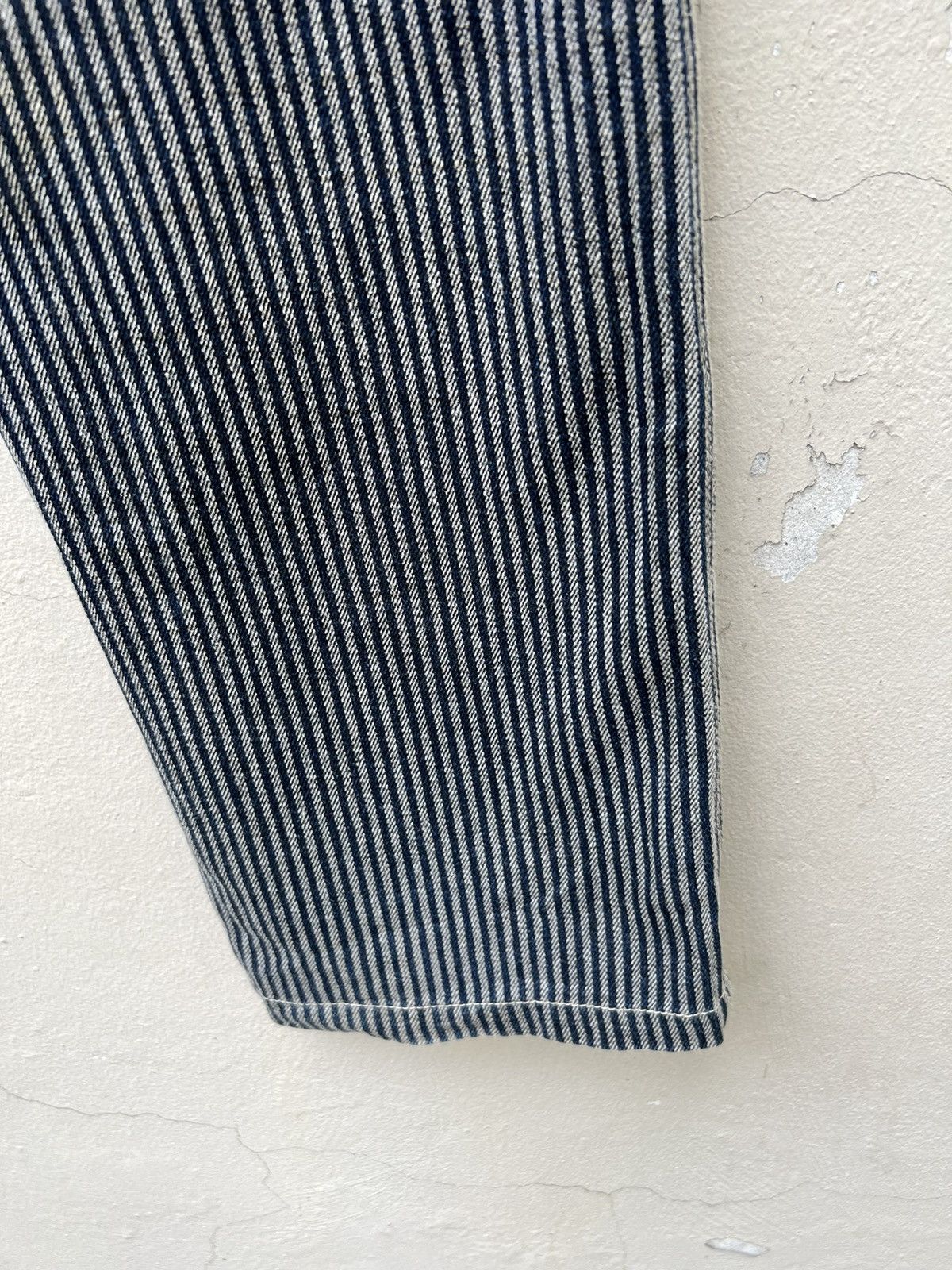 ABAHOUSE Vintage ABAHOUSE Made in Japan Striped Denim Pant Size US 31 - 16 Thumbnail