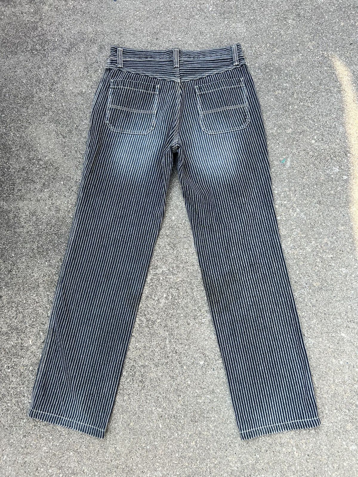 ABAHOUSE Vintage ABAHOUSE Made in Japan Striped Denim Pant Size US 31 - 4 Thumbnail