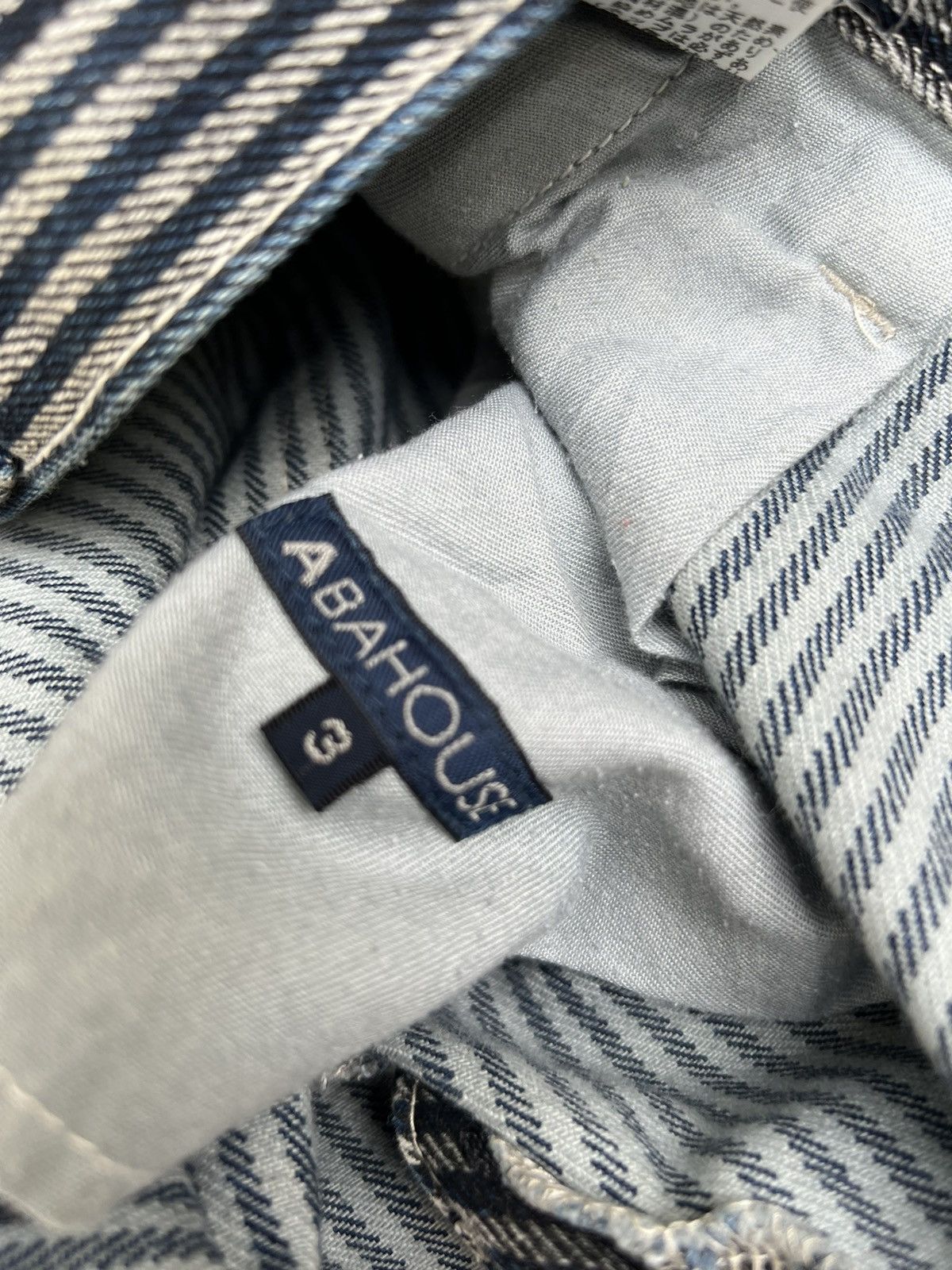 ABAHOUSE Vintage ABAHOUSE Made in Japan Striped Denim Pant Size US 31 - 17 Thumbnail