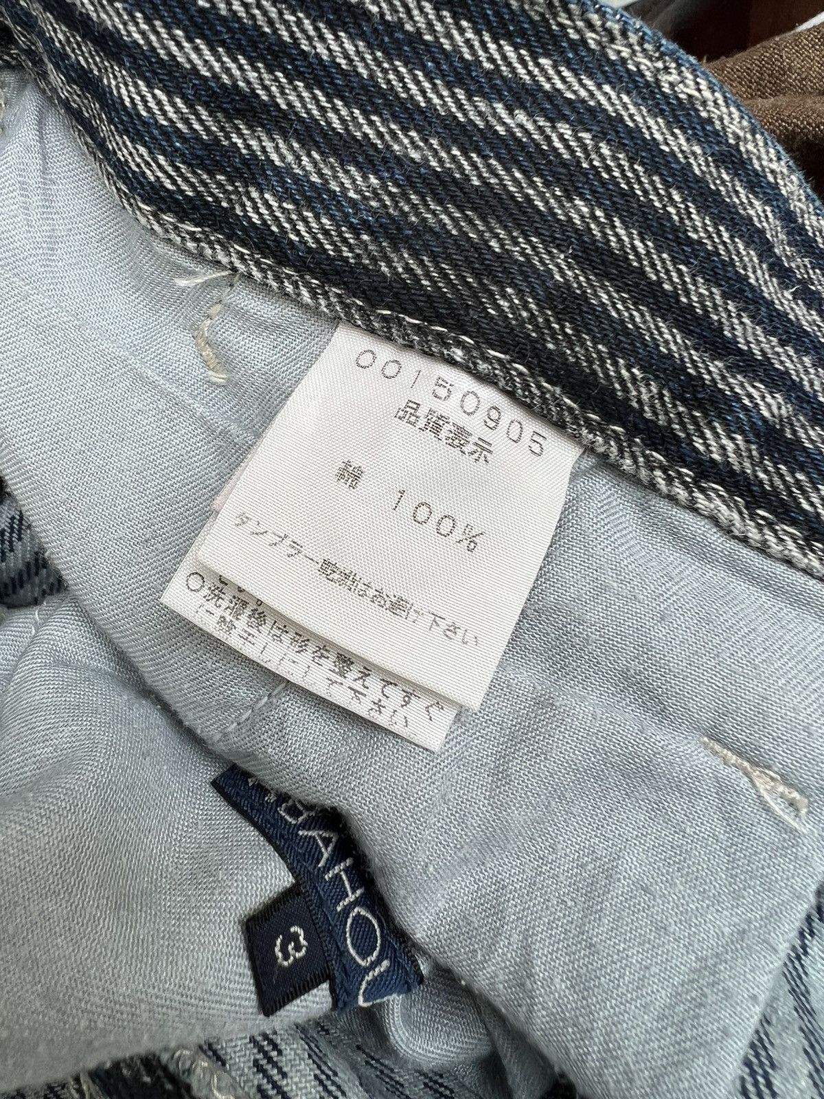 ABAHOUSE Vintage ABAHOUSE Made in Japan Striped Denim Pant Size US 31 - 18 Thumbnail