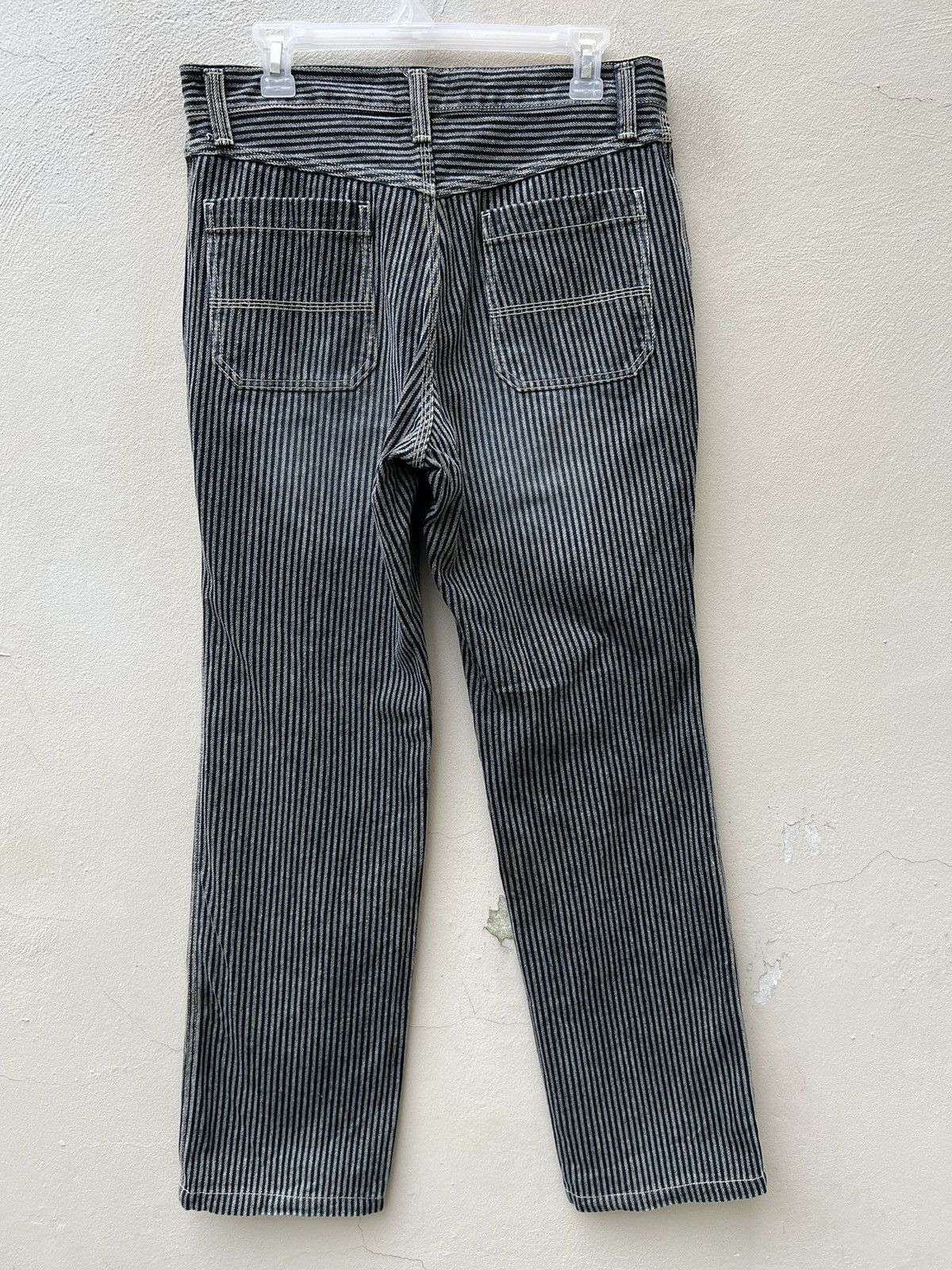 ABAHOUSE Vintage ABAHOUSE Made in Japan Striped Denim Pant Size US 31 - 12 Thumbnail