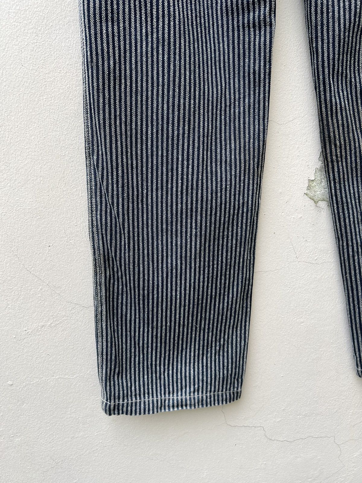 ABAHOUSE Vintage ABAHOUSE Made in Japan Striped Denim Pant Size US 31 - 14 Thumbnail