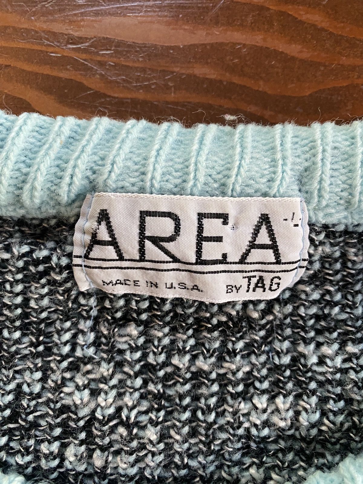 Vintage Vintage 80’s Area Abstract Ribbed Knit Sweater Size US L / EU 52-54 / 3 - 3 Thumbnail