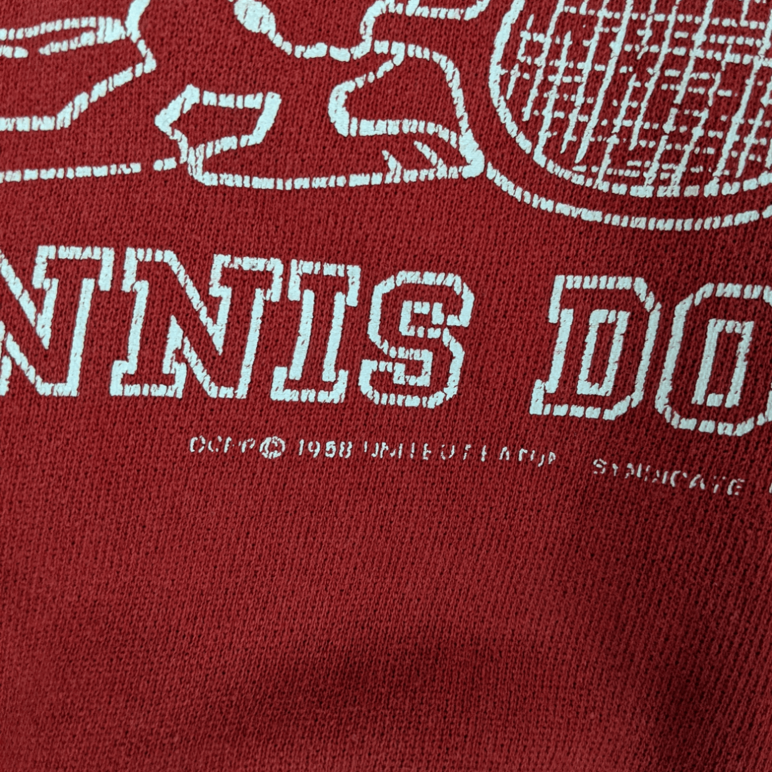 Cartoon Network Vintage 50's 1958 PEANUTS America Tennis Double Sweatshirt Size US M / EU 48-50 / 2 - 5 Thumbnail
