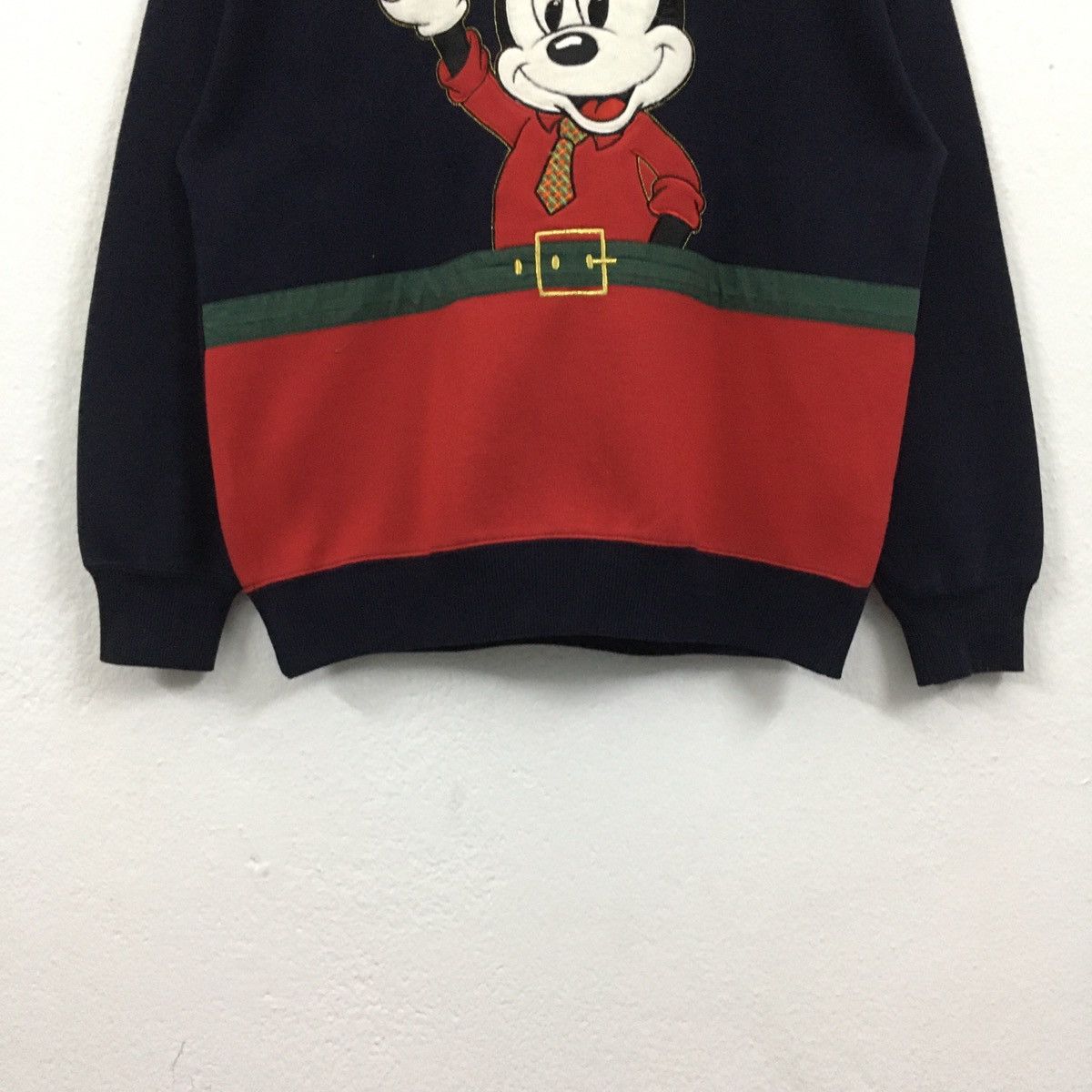 Disney × Mickey Mouse × Vintage Rare Vintage Mickey Mouse Overprint Embroidery Sweatshirt Size US S / EU 44-46 / 1 - 5 Thumbnail