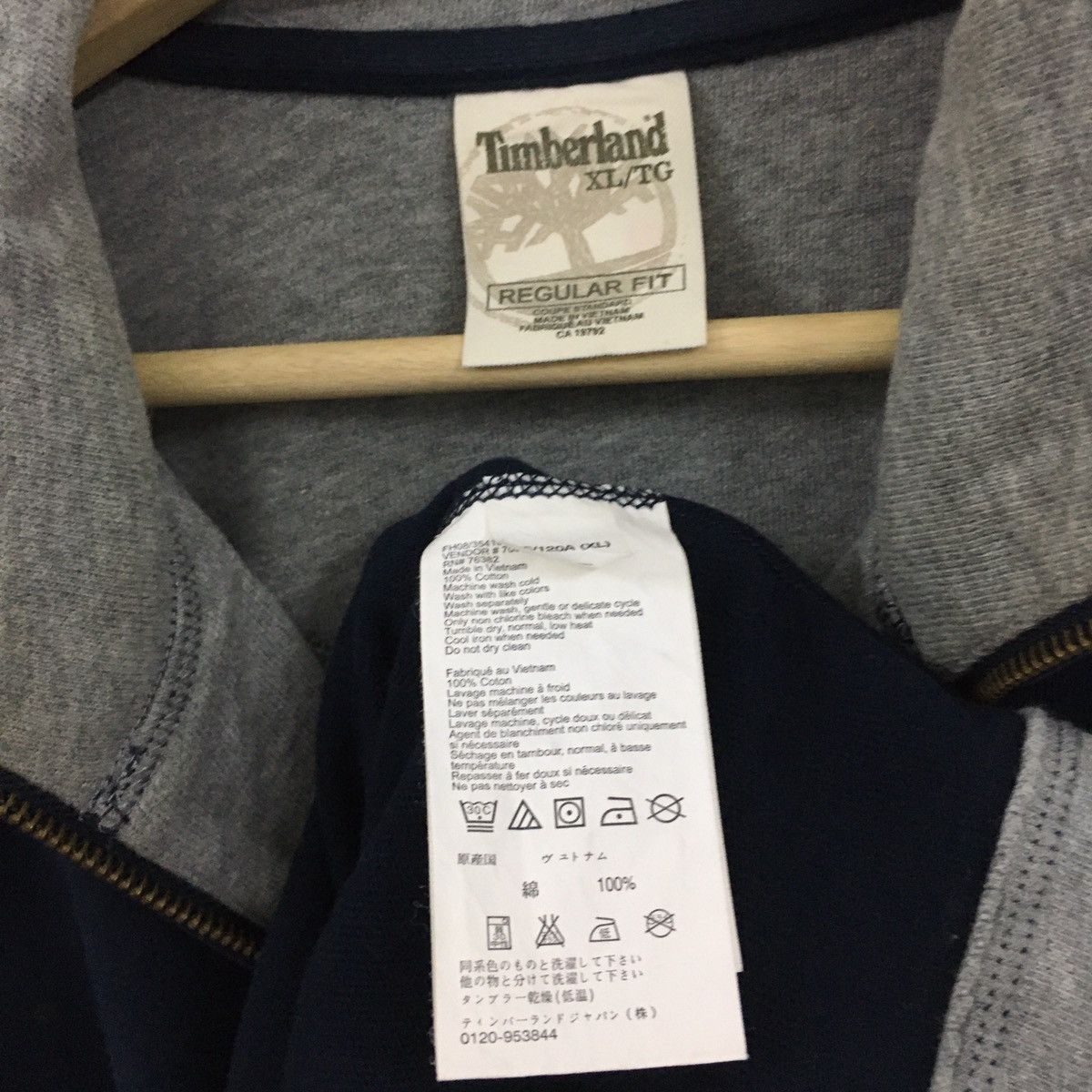 Timberland TIMBERLAND Small Logo Embroidery Half Zipper Sweatshirt Size US L / EU 52-54 / 3 - 4 Thumbnail