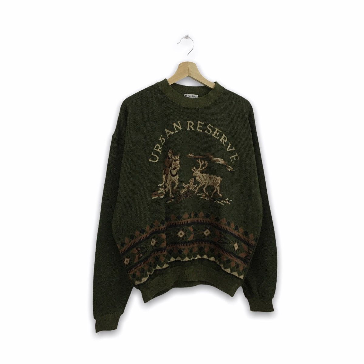 Japanese Brand × Vintage Vintage Cecilene Art Design Knitwear Sweatshirt Size US L / EU 52-54 / 3 - 6 Thumbnail
