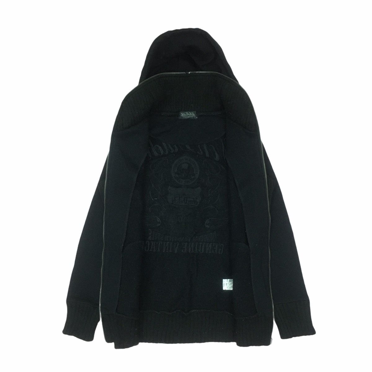 Von Dutch Rare Von Dutch All Embroidery Logo Sweater Hoodie Size US S / EU 44-46 / 1 - 3 Thumbnail