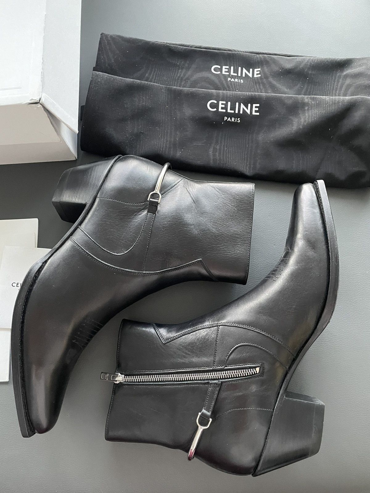 Celine × Hedi Slimane Rare Runway Brand New Berlin Cavalry Western ...