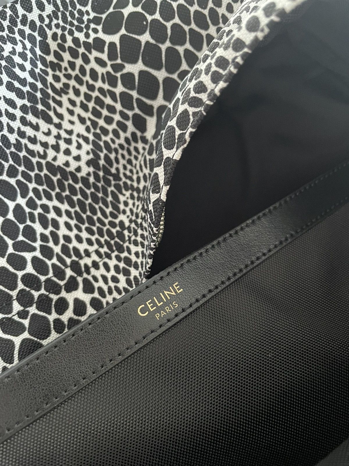 Celine × Hedi Slimane Rare $1,500 Brand NEW Super Runway Python Print Backpack Bag Size ONE SIZE - 11 Thumbnail