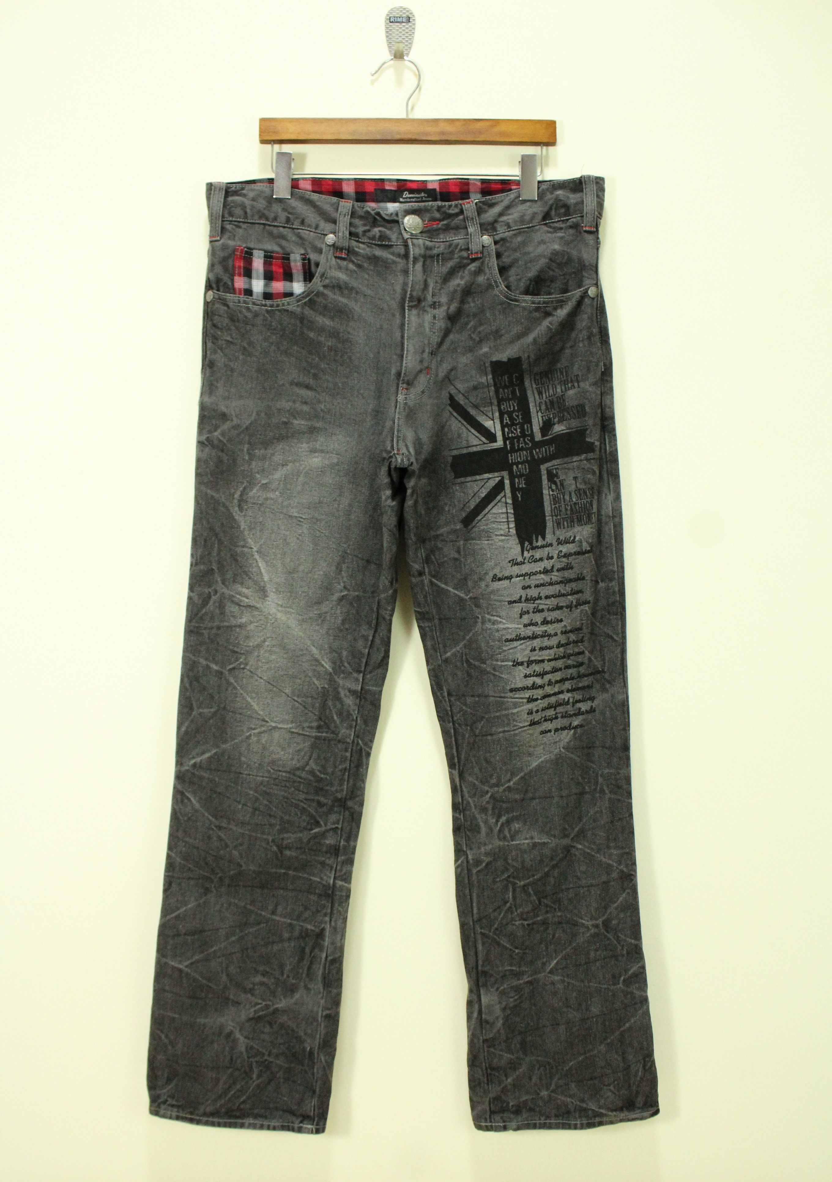 POEM Denim Pants Money Cant Buy Fashion DOMINATE Denim