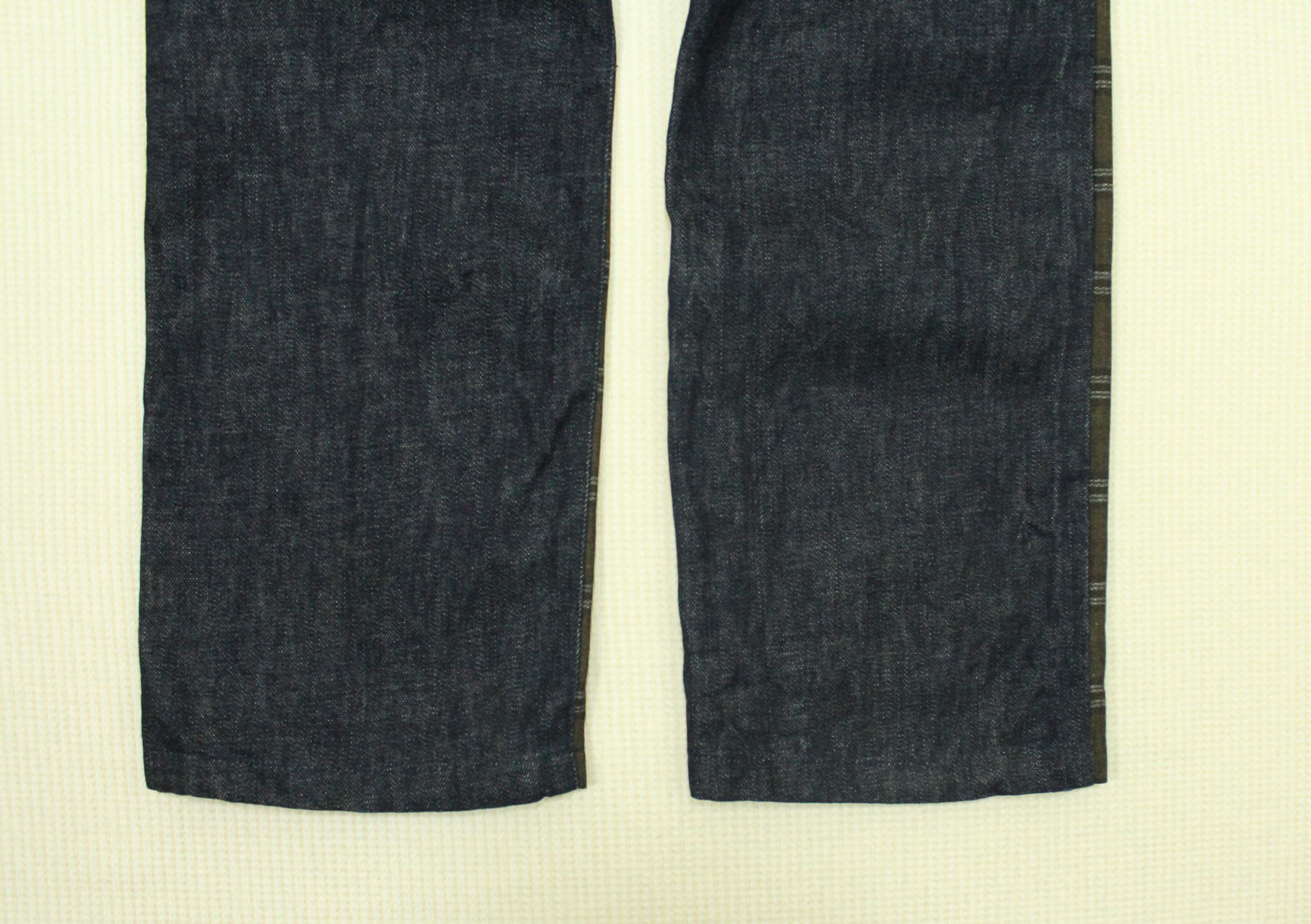 Japanese Brand Made In Japan HI RIGHT Denim Patchwork Checkered Pants Size US 34 / EU 50 - 8 Thumbnail