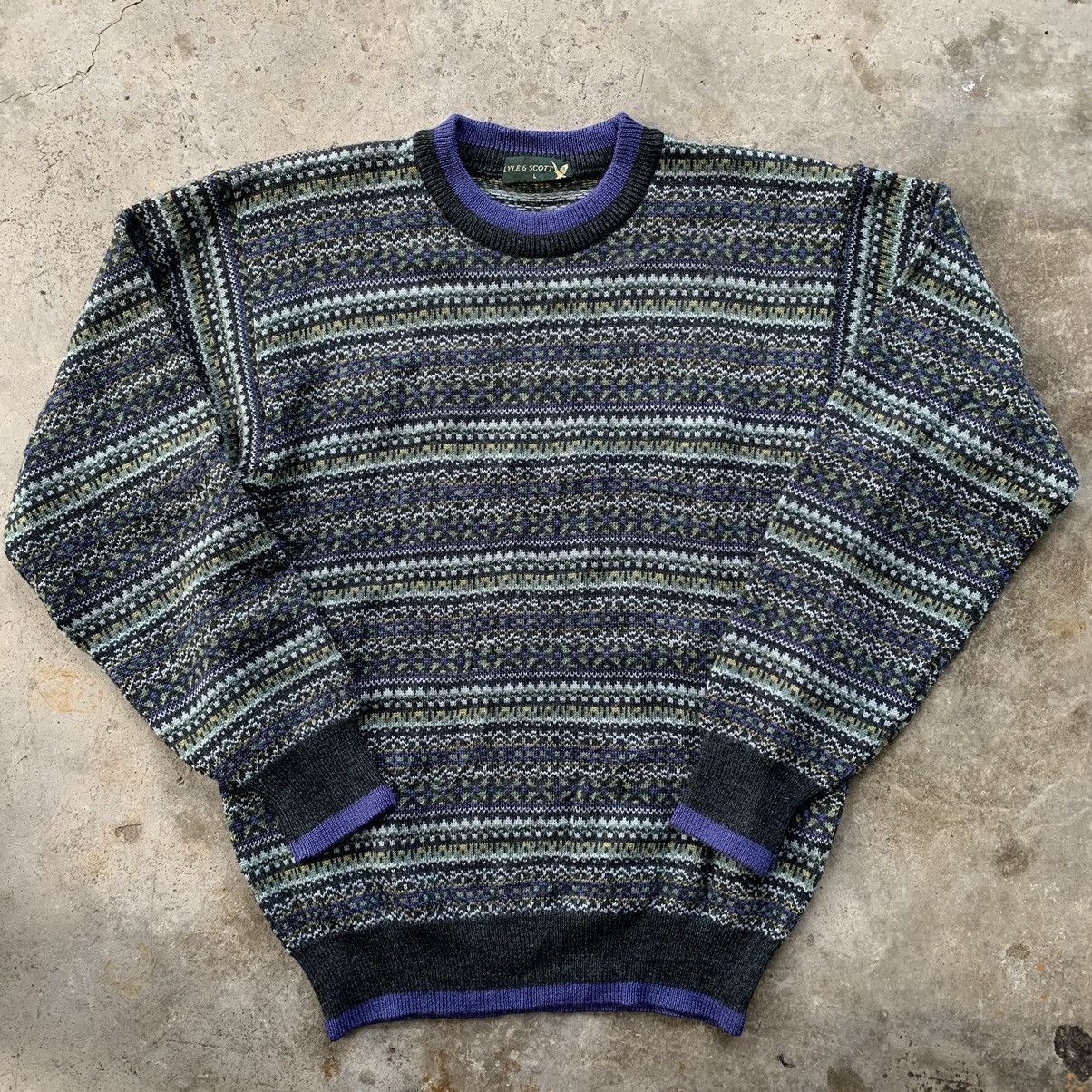 Lyle & Scott Lyle & Scott knitwear sweatshirt vintage Size US L / EU 52-54 / 3 - 1 Thumbnail