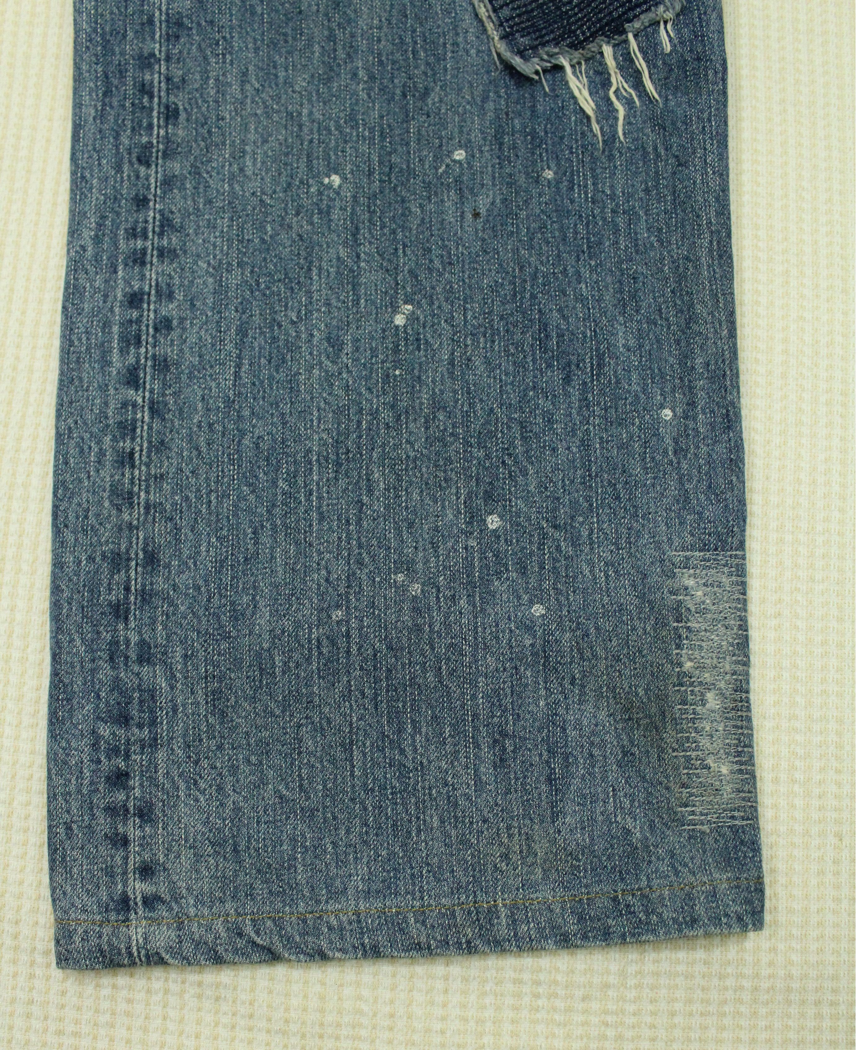 Avirex AVIREX Denim Patchwork Sashiko Boro Distressed Style Size US 36 / EU 52 - 7 Thumbnail