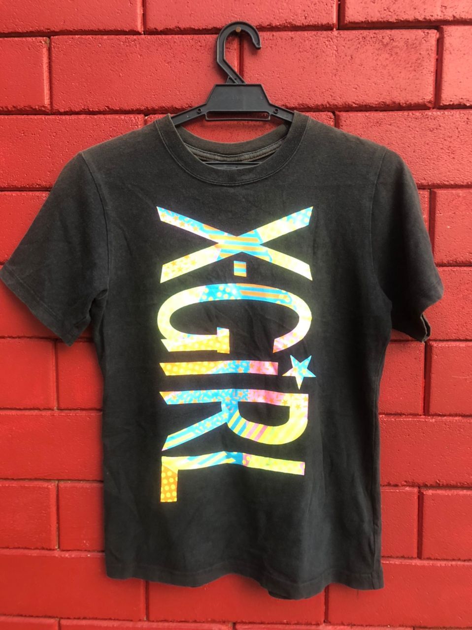 image of Vintage X-Girl Big Logo Japanese Designer Fashion Style in Black, Men's (Size Small)