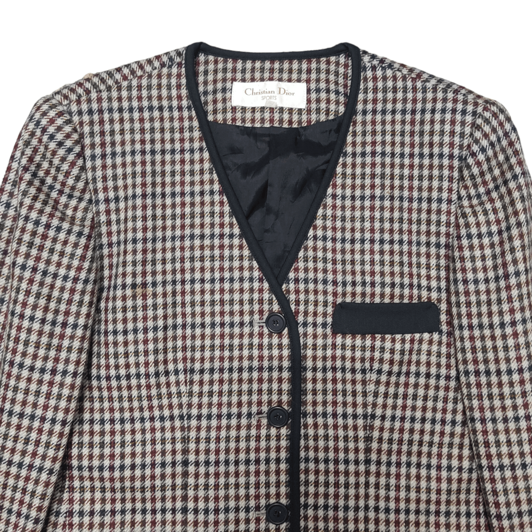 Christian Dior Monsieur Vintage Christian Dior Sports Wool Jacket Plaid Size S / US 4 / IT 40 - 2 Thumbnail