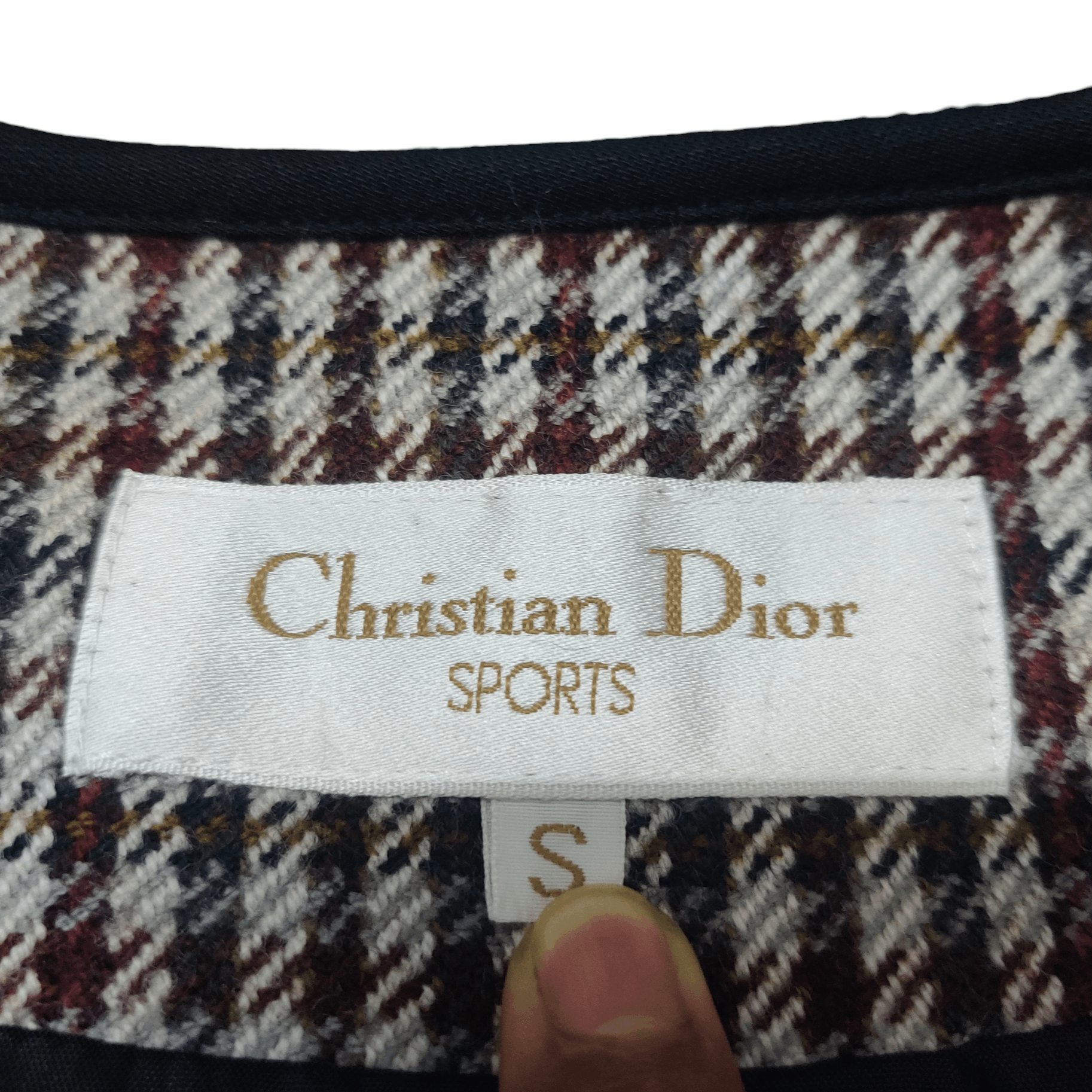 Christian Dior Monsieur Vintage Christian Dior Sports Wool Jacket Plaid Size S / US 4 / IT 40 - 7 Thumbnail
