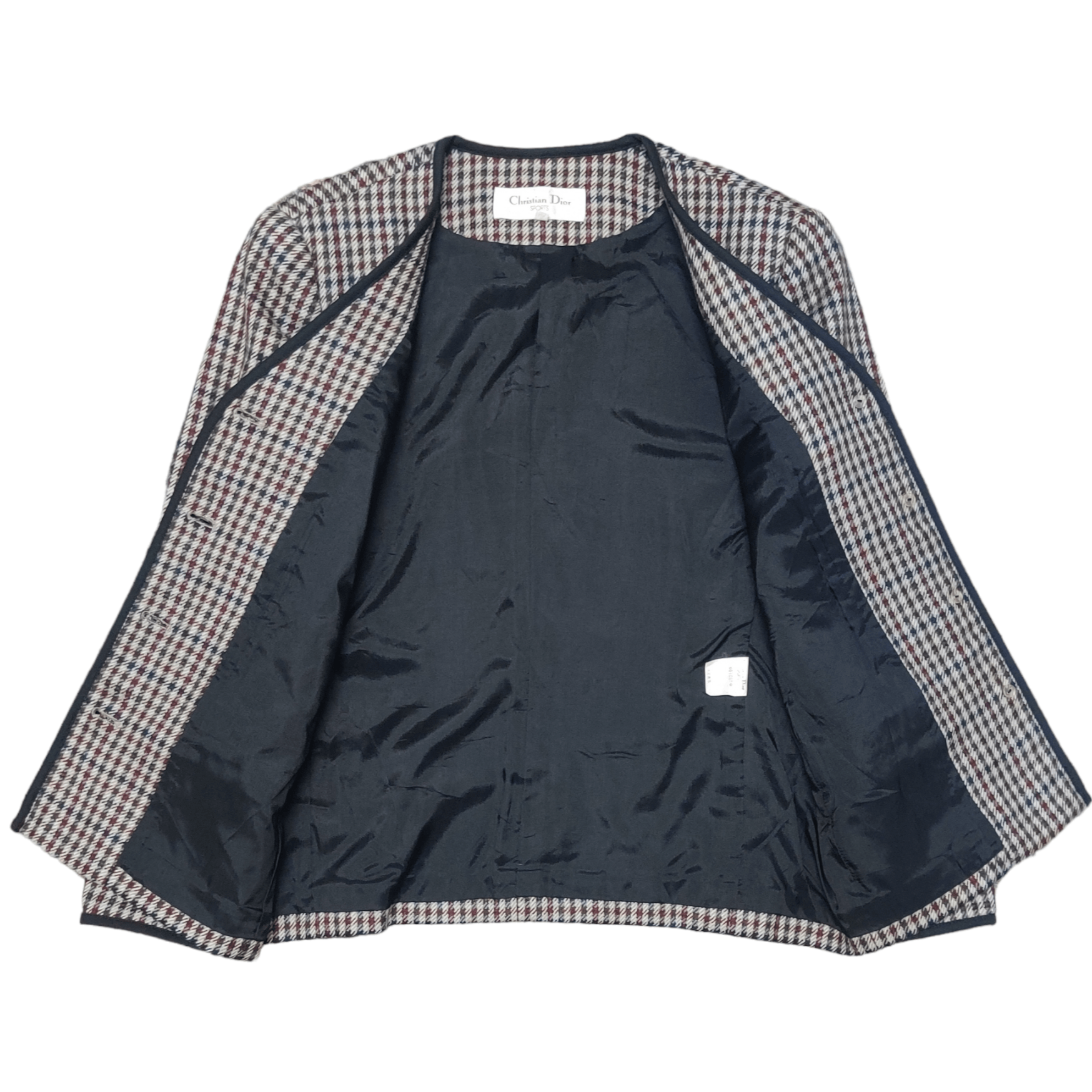 Christian Dior Monsieur Vintage Christian Dior Sports Wool Jacket Plaid Size S / US 4 / IT 40 - 6 Thumbnail
