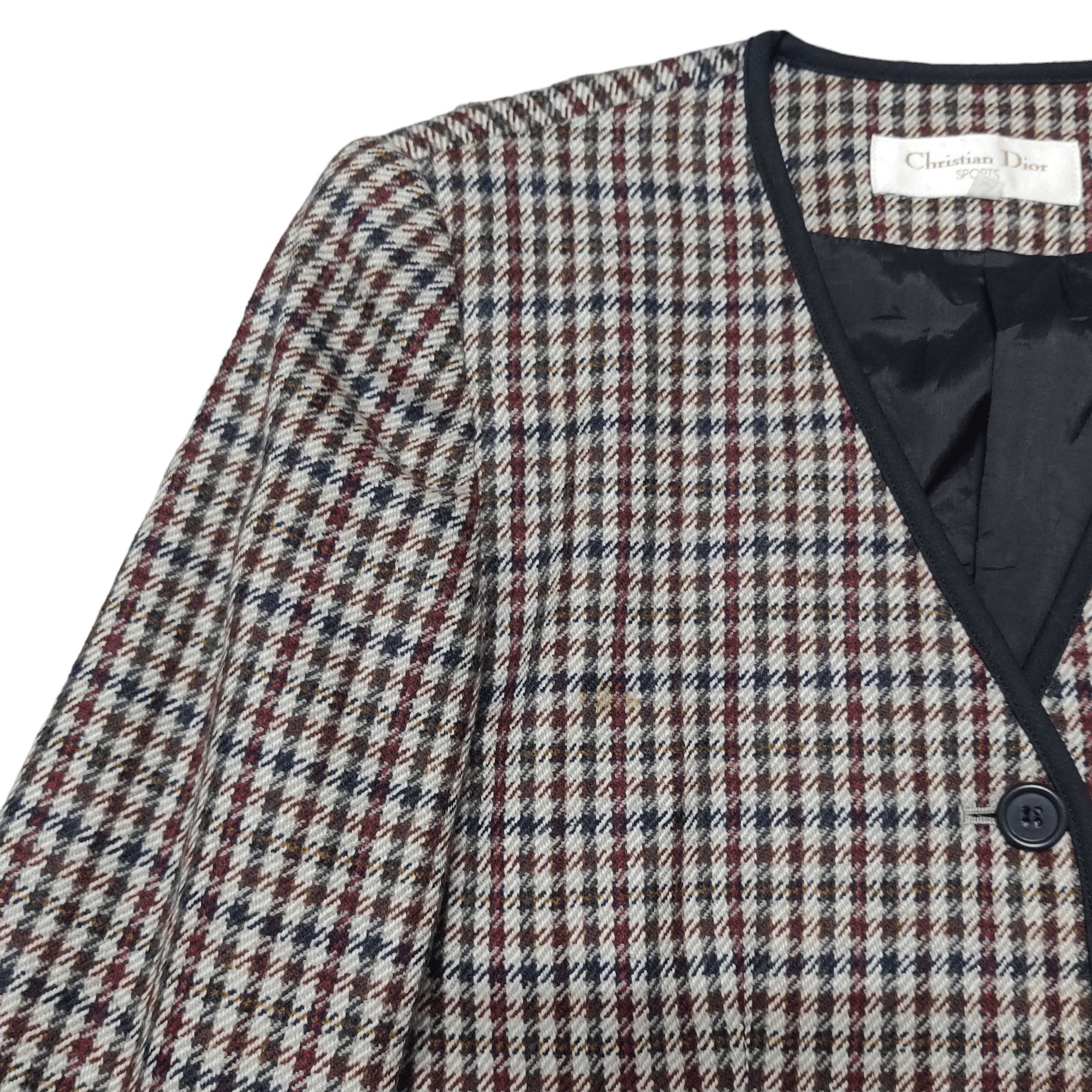 Christian Dior Monsieur Vintage Christian Dior Sports Wool Jacket Plaid Size S / US 4 / IT 40 - 5 Thumbnail