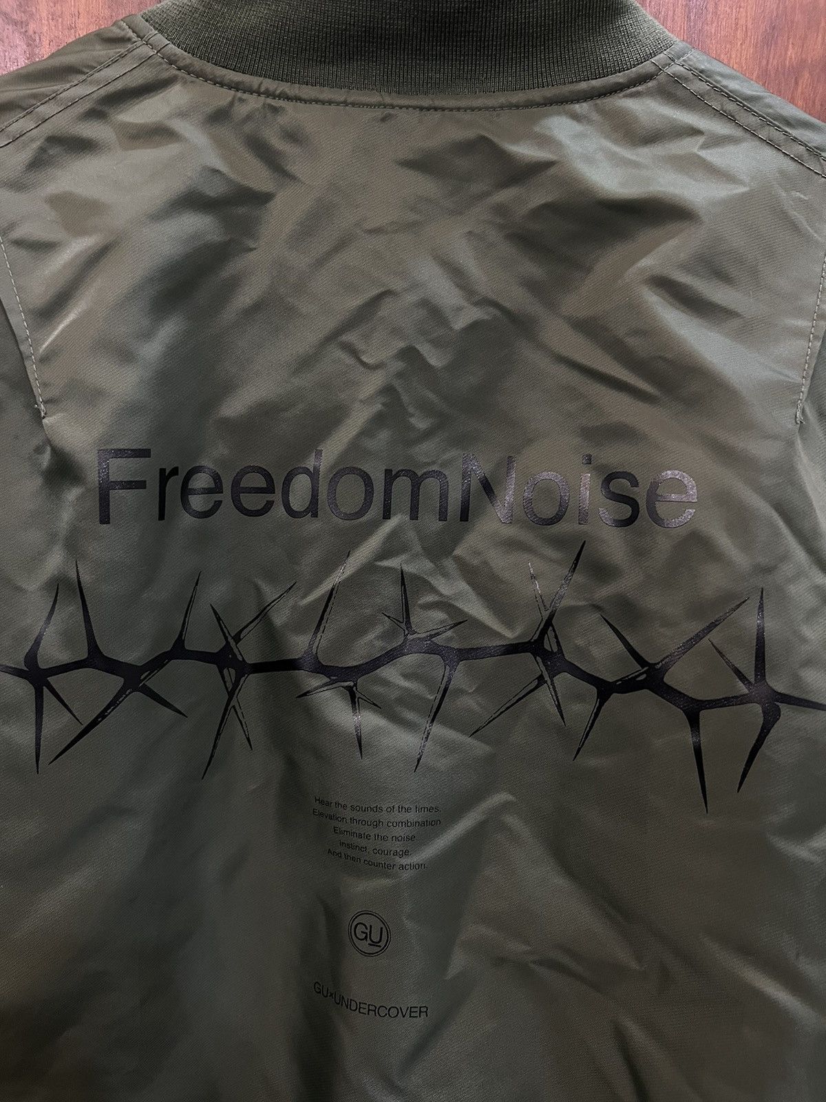 GU × Undercover GU X Undercover Freedom Noise Bomber Jacket Size US M / EU 48-50 / 2 - 13 Thumbnail