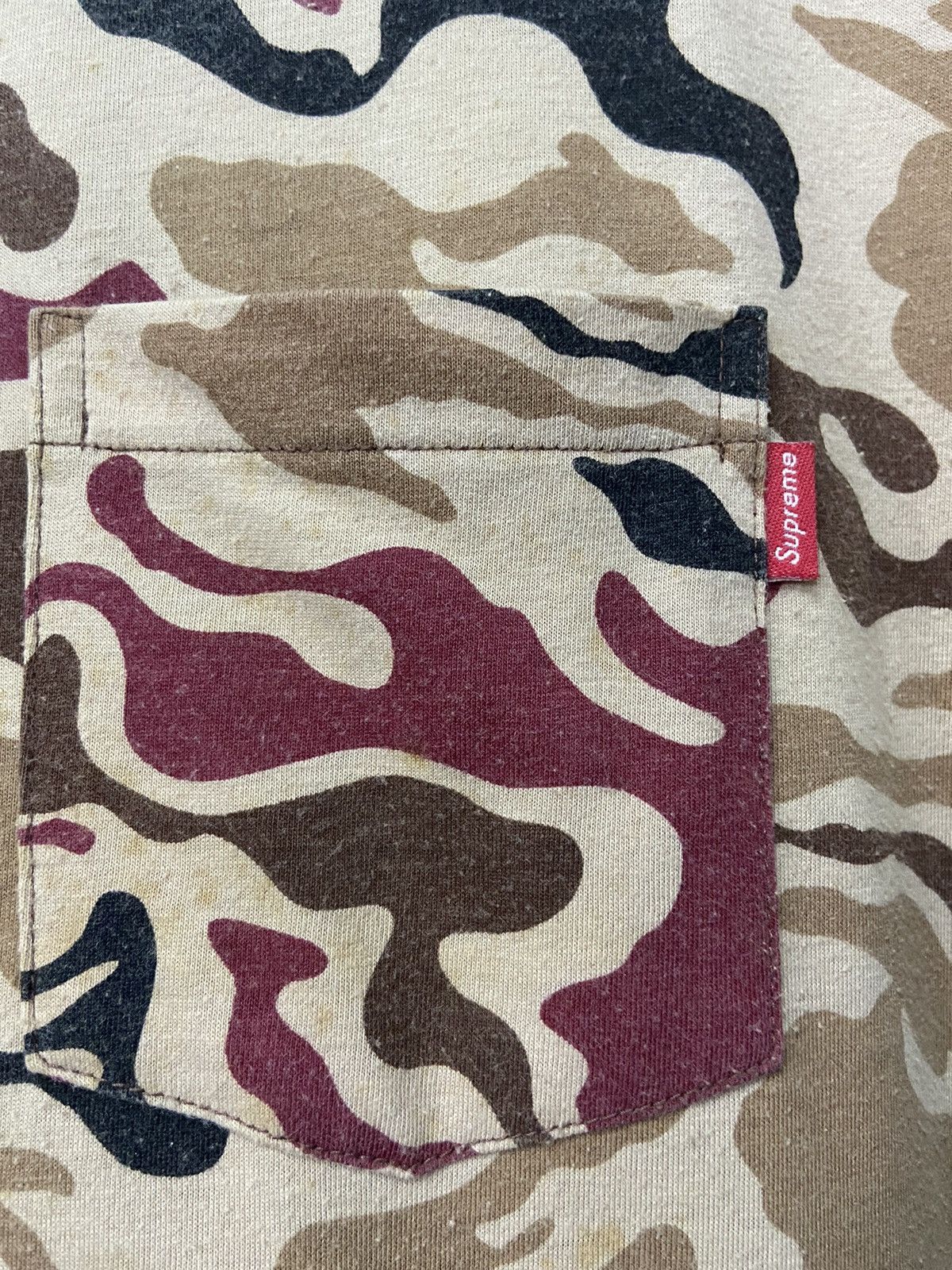 Supreme SS 13 Supreme Tiger Camo Pocket tee Size US XL / EU 56 / 4 - 6 Thumbnail