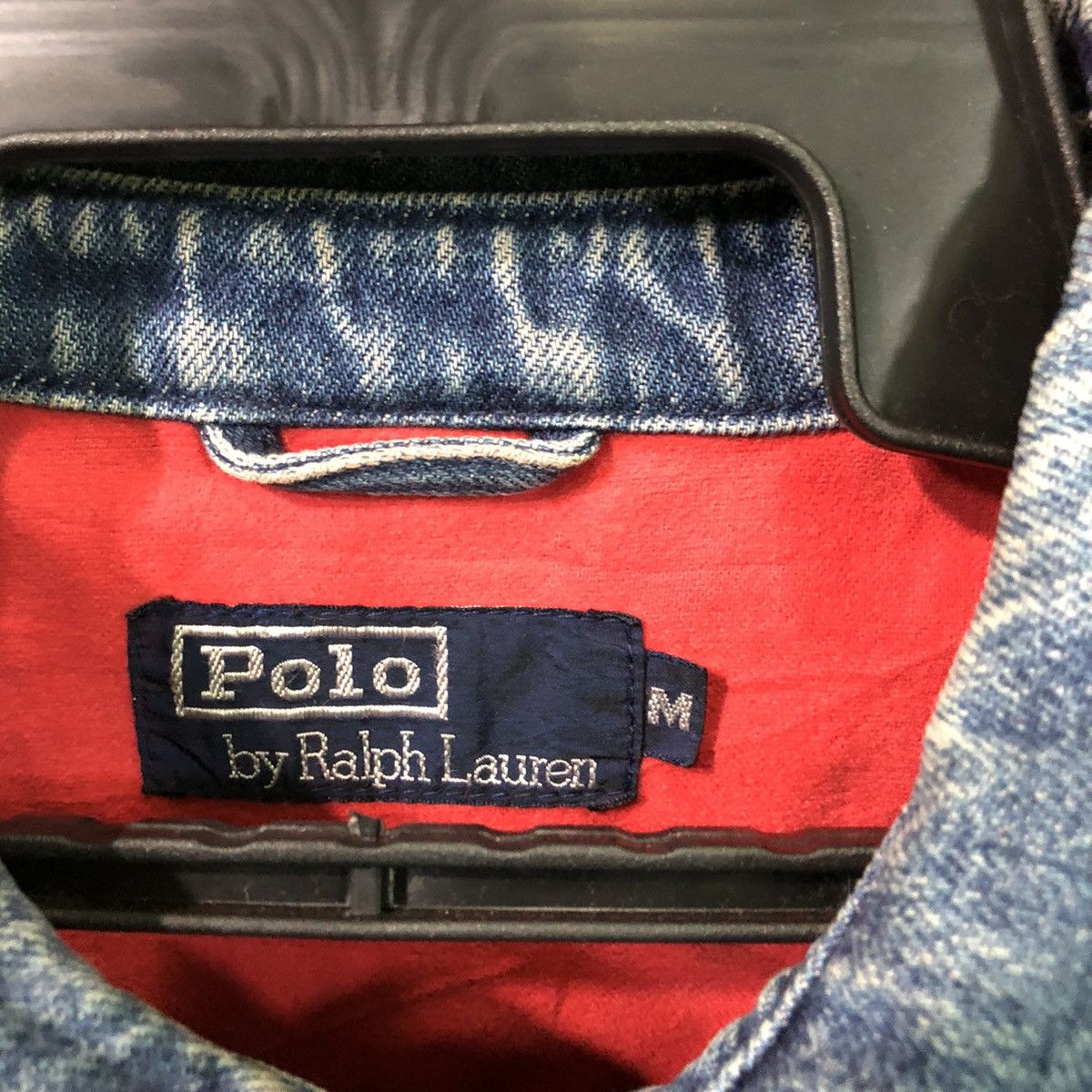 Polo Ralph Lauren Vintage Polo Ralph Lauren Denim Zipper Jacket Size US M / EU 48-50 / 2 - 2 Thumbnail