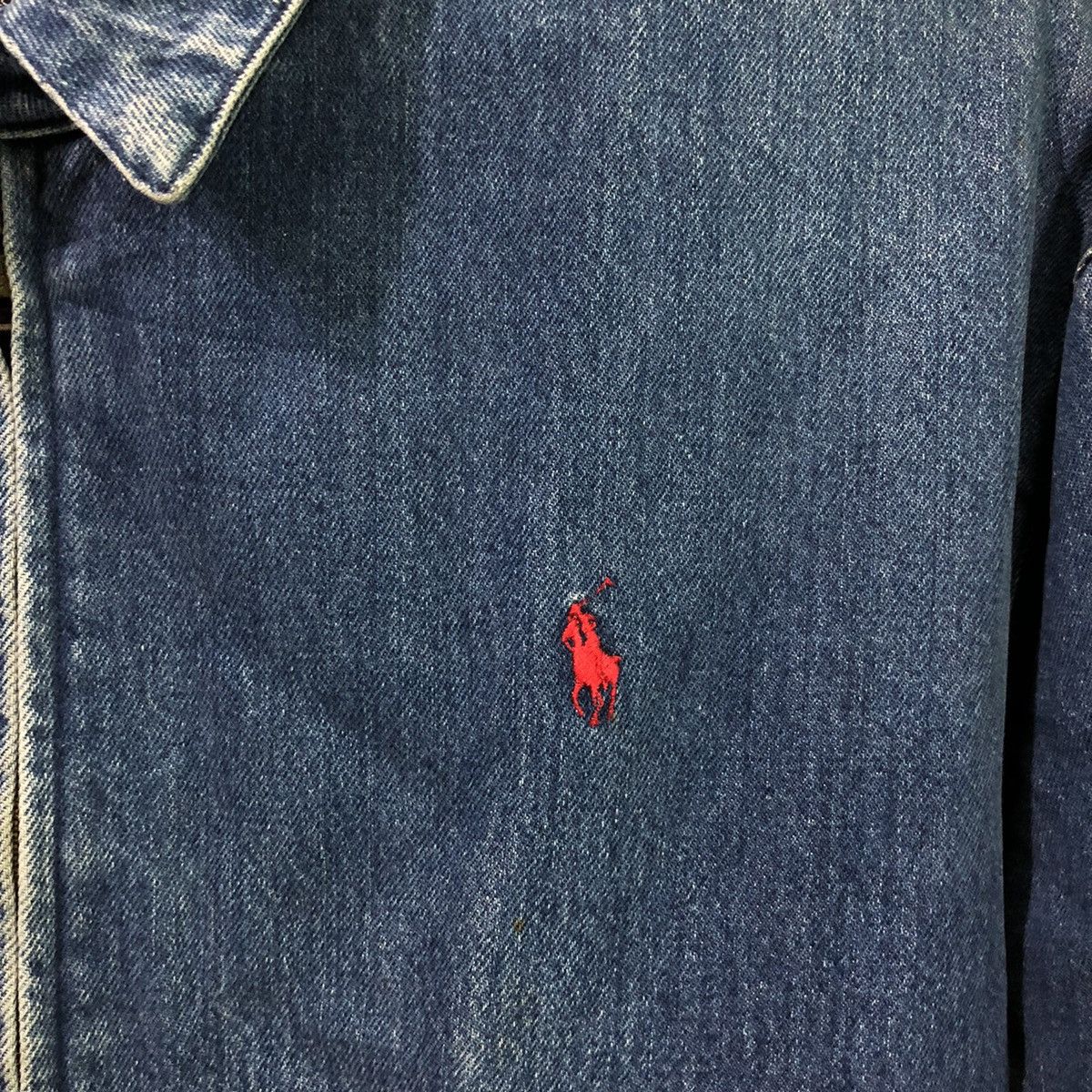Polo Ralph Lauren Vintage Polo Ralph Lauren Denim Zipper Jacket Size US M / EU 48-50 / 2 - 3 Thumbnail