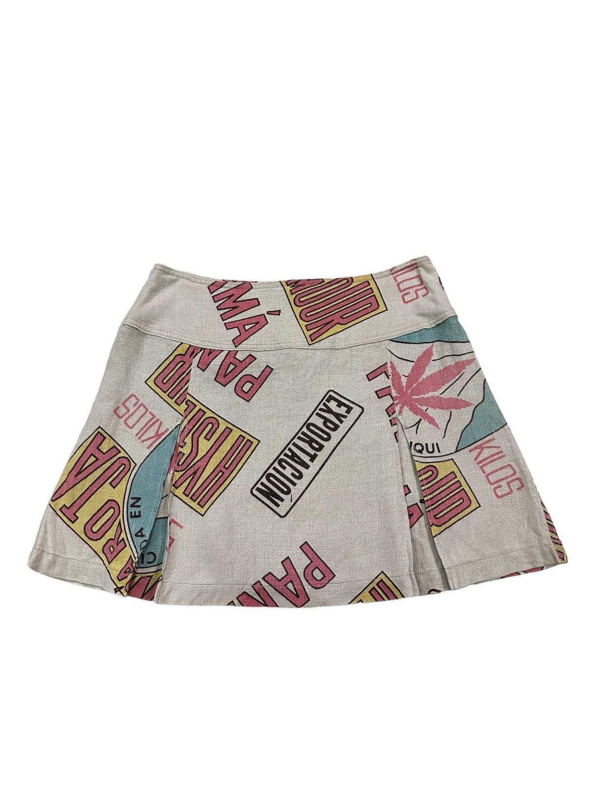 Hysteric Glamour RARE HYSTERIC GLAMOUR PANAMA LINEN WEED SKIRT Size 29" - 5 Thumbnail