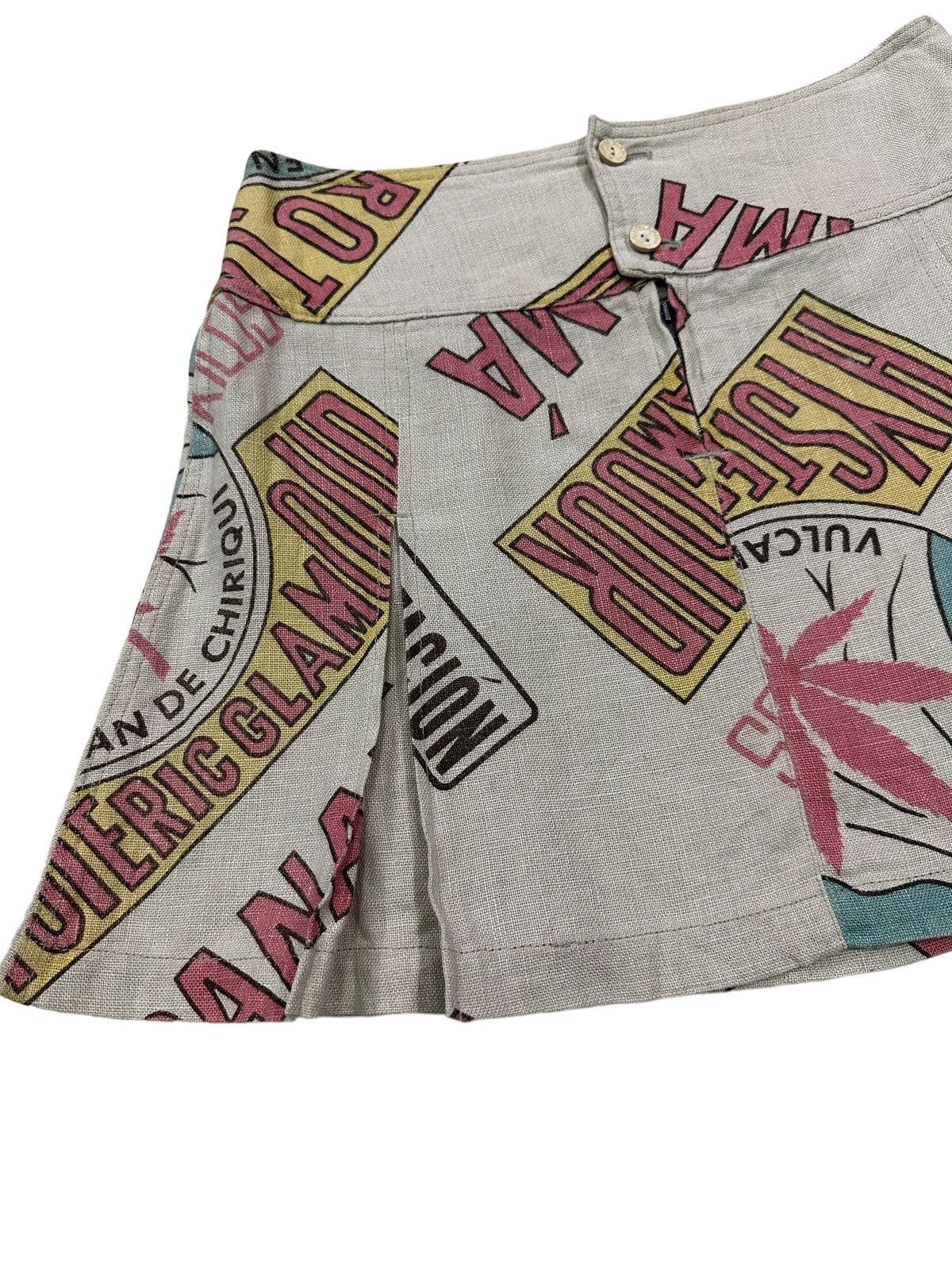 Hysteric Glamour RARE HYSTERIC GLAMOUR PANAMA LINEN WEED SKIRT Size 29" - 3 Thumbnail