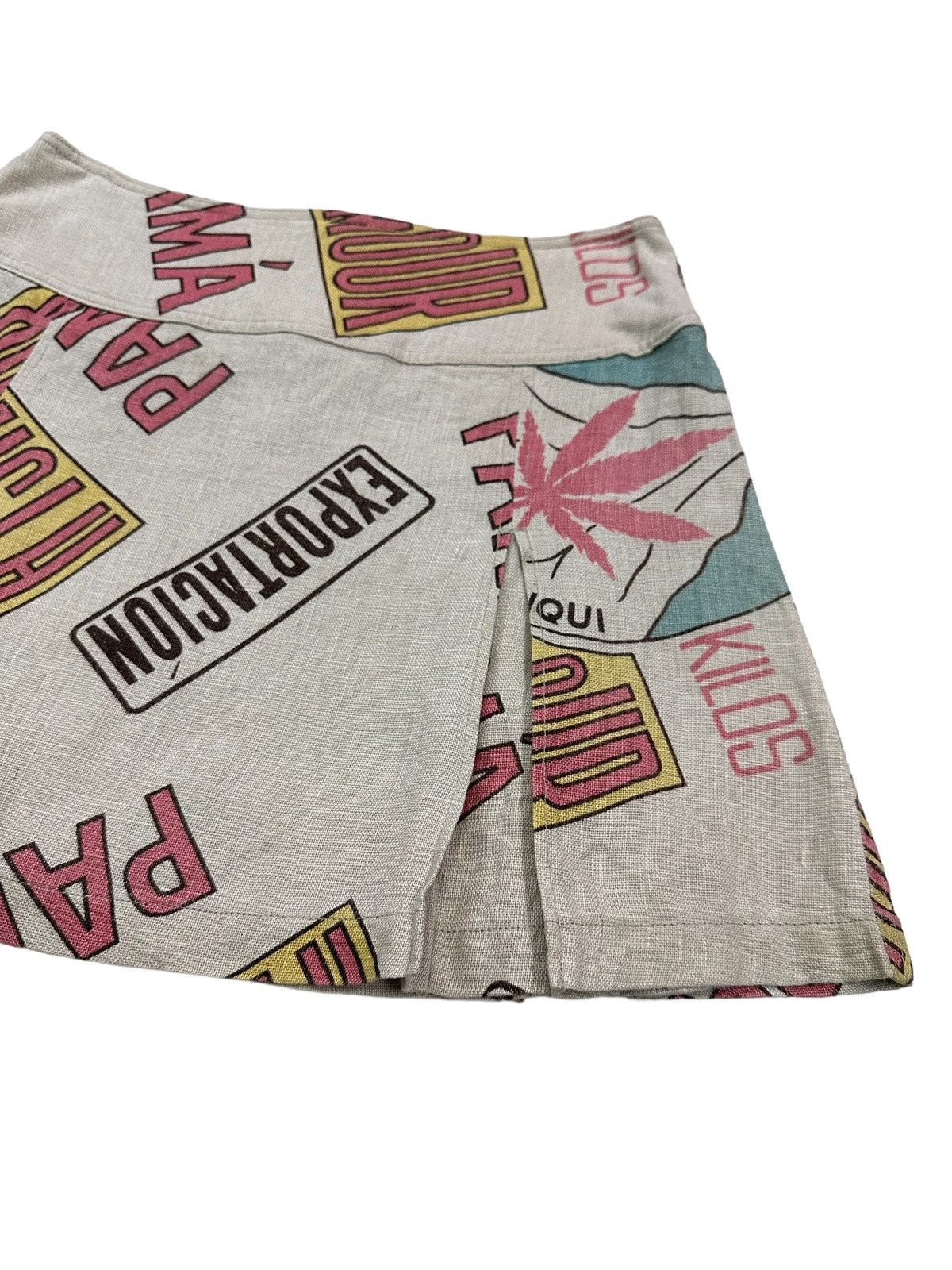 Hysteric Glamour RARE HYSTERIC GLAMOUR PANAMA LINEN WEED SKIRT Size 29" - 7 Thumbnail