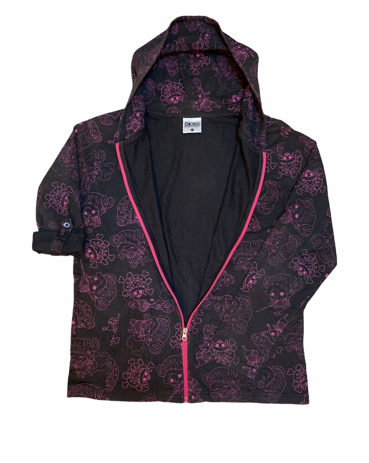 One Piece Tony Chopper Fullprint Zipper Hoodie Size US XL / EU 56 / 4 - 3 Thumbnail