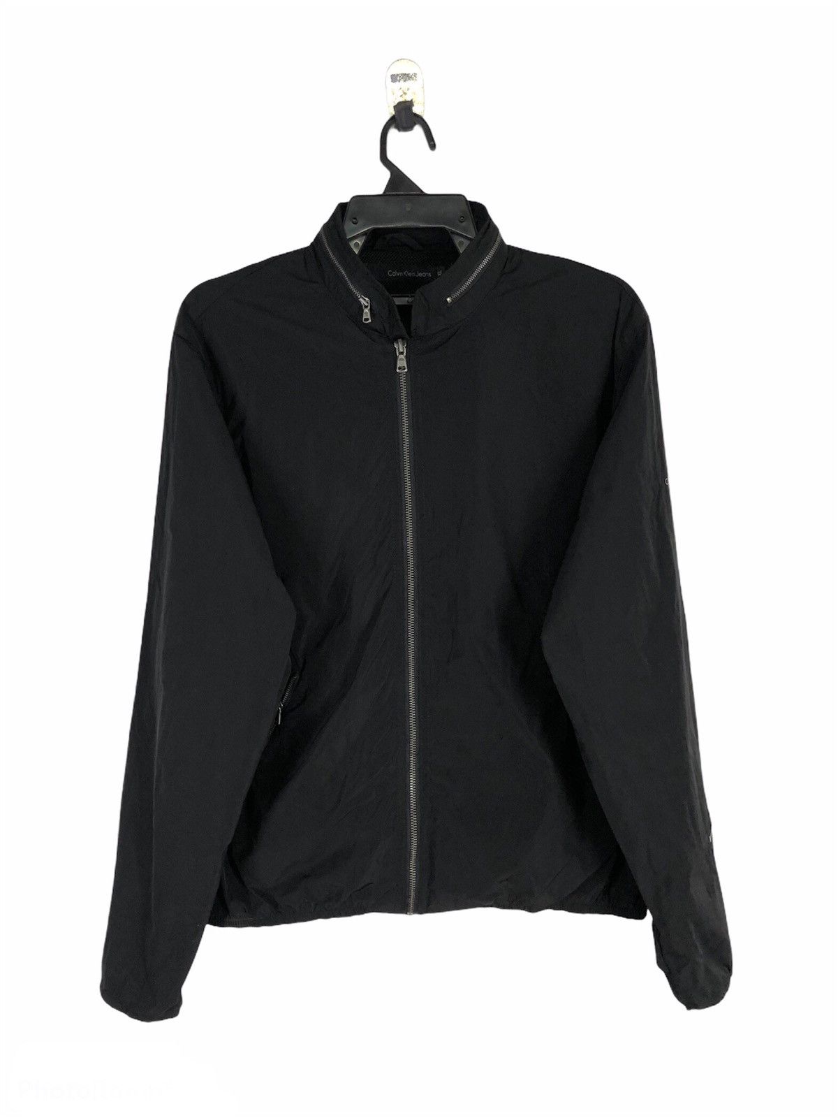 Calvin Klein Zipper spell out Embroidery Jumper Pullover