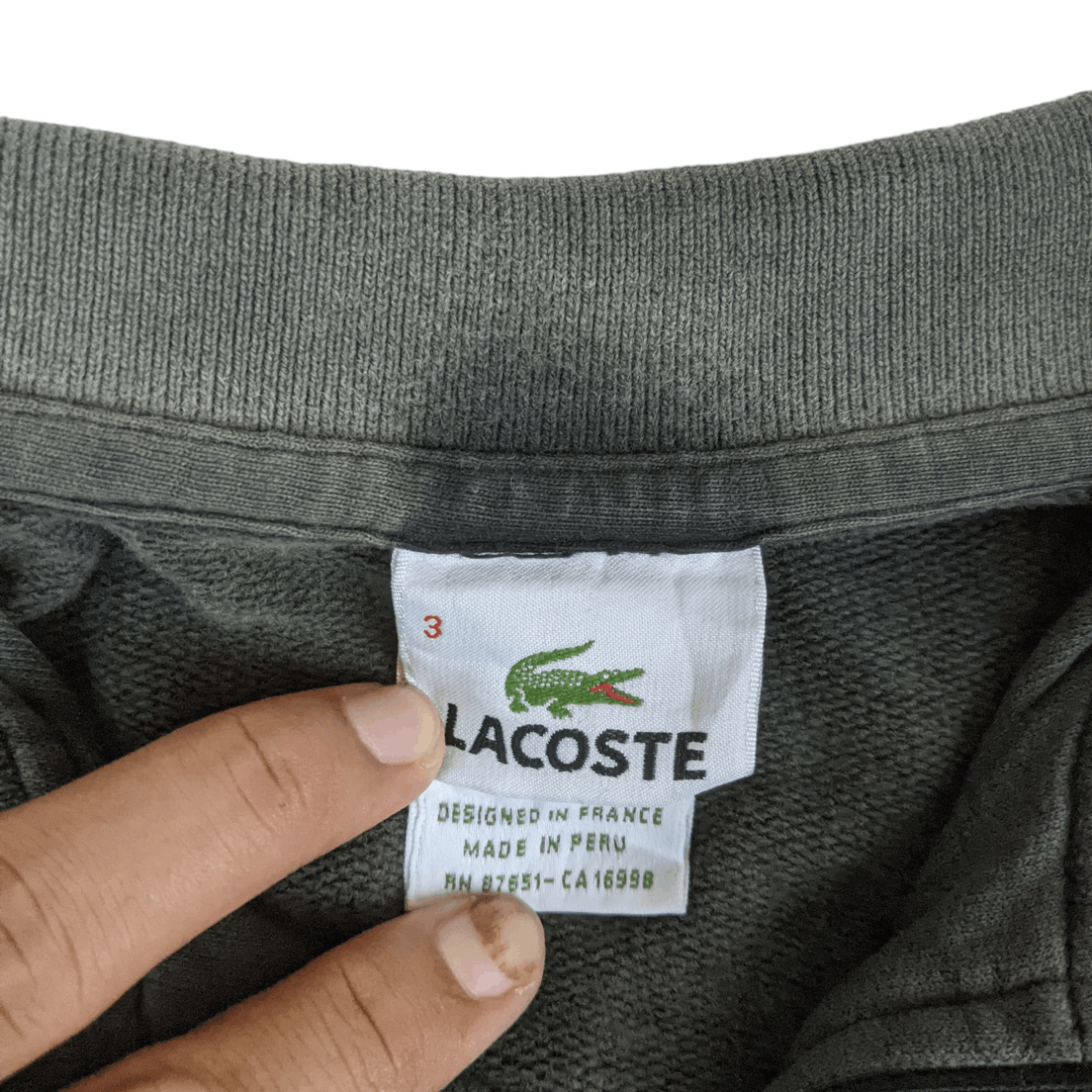 Lacoste Vintage 90's LACOSTE Polo Jumper Sweatshirt Size US M / EU 48-50 / 2 - 12 Thumbnail